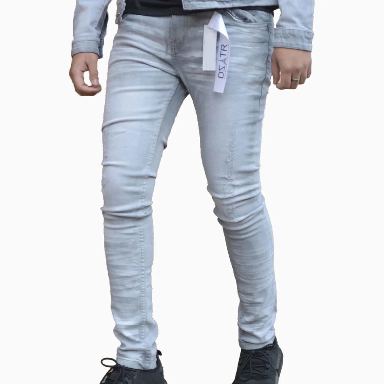 Men's Basic Grey Jean Denim Pant - Image 4