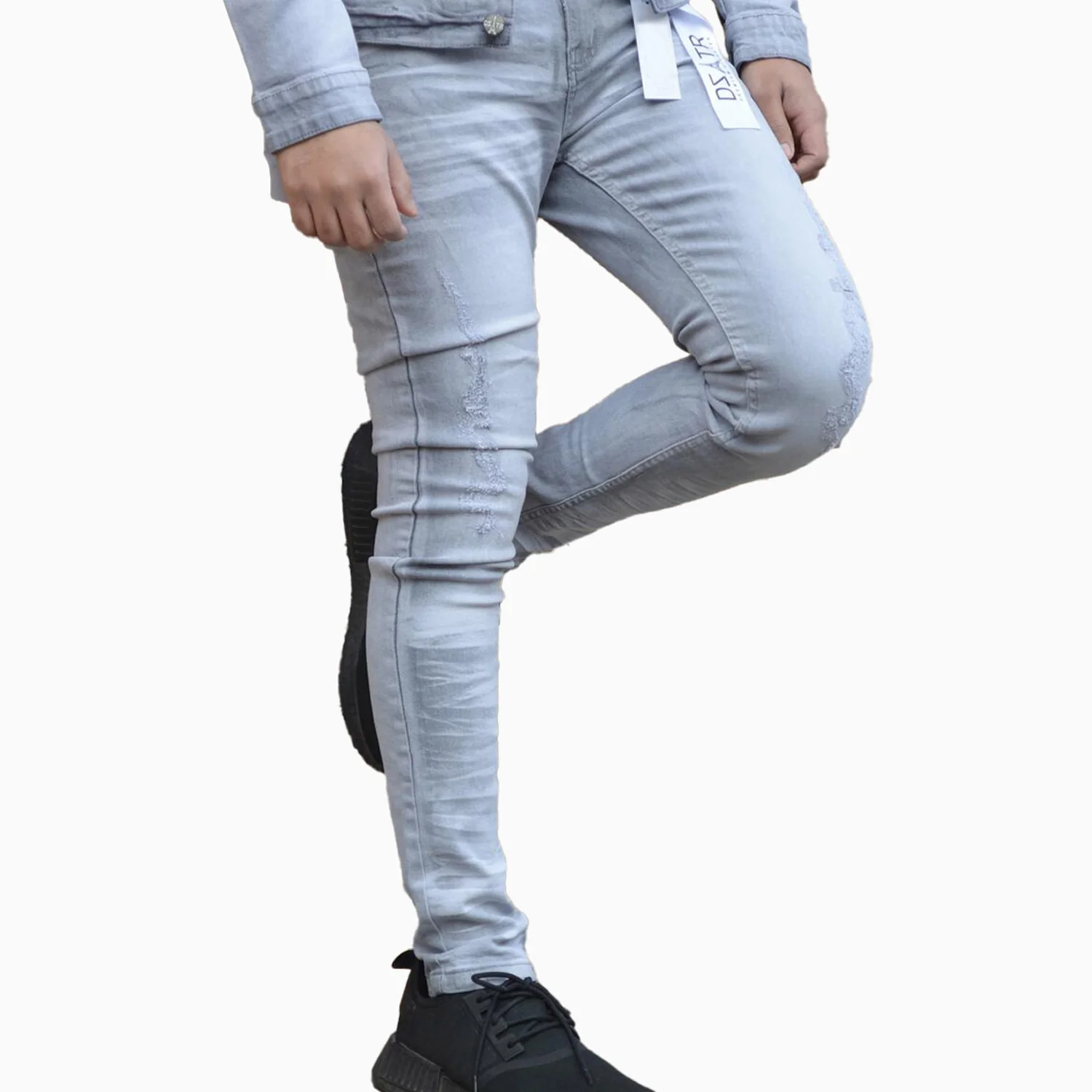 Men's Basic Grey Jean Denim Pant - Image 5