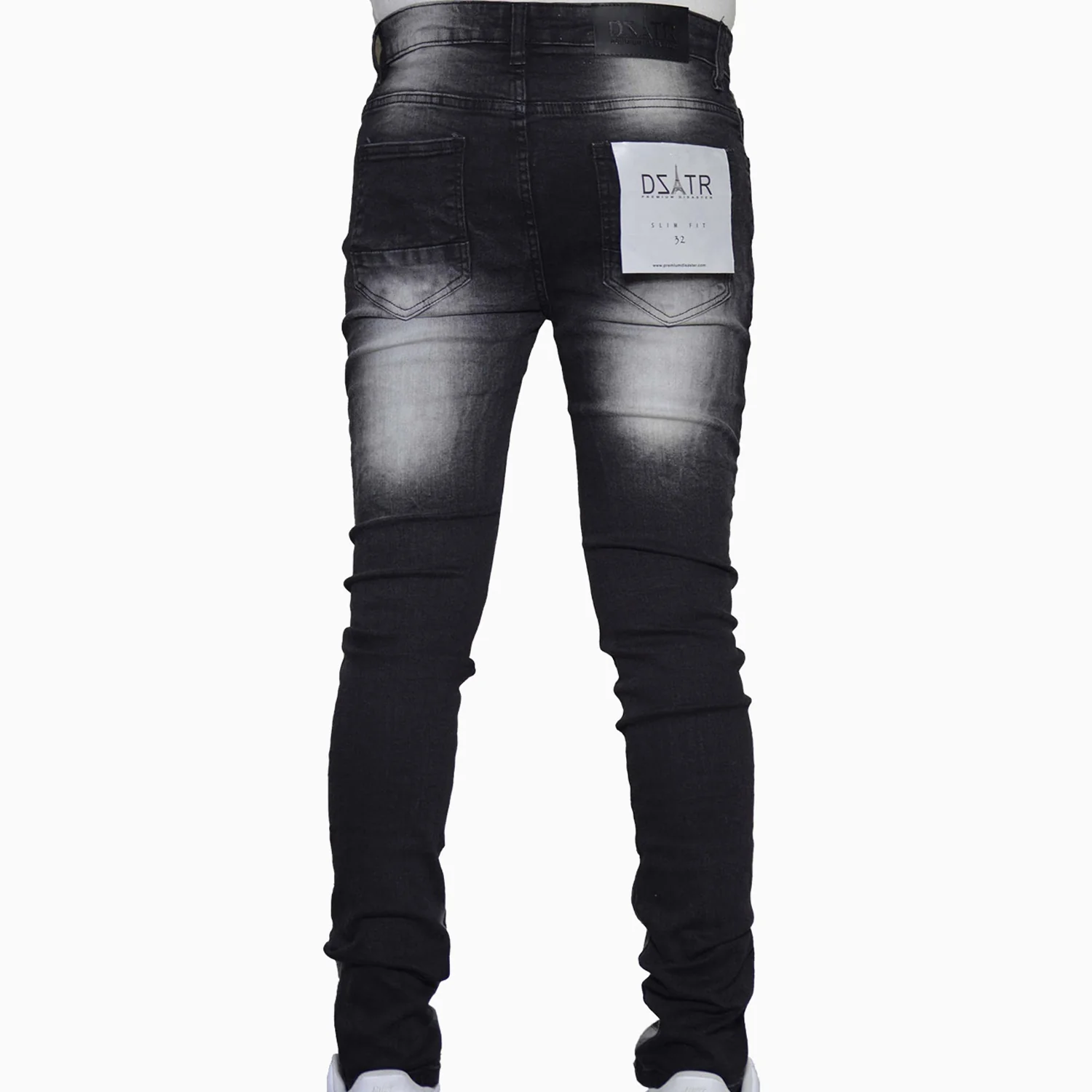 Men's Chevron Jeans Denim Skinny Pant - Image 2
