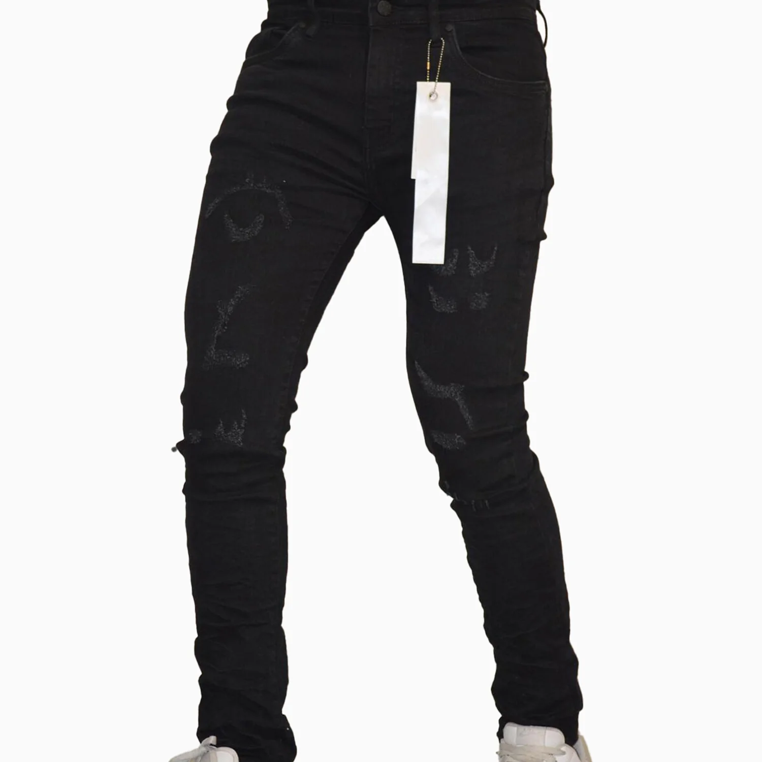 Men's Premium Knee Crushed Denim Pant - Image 2