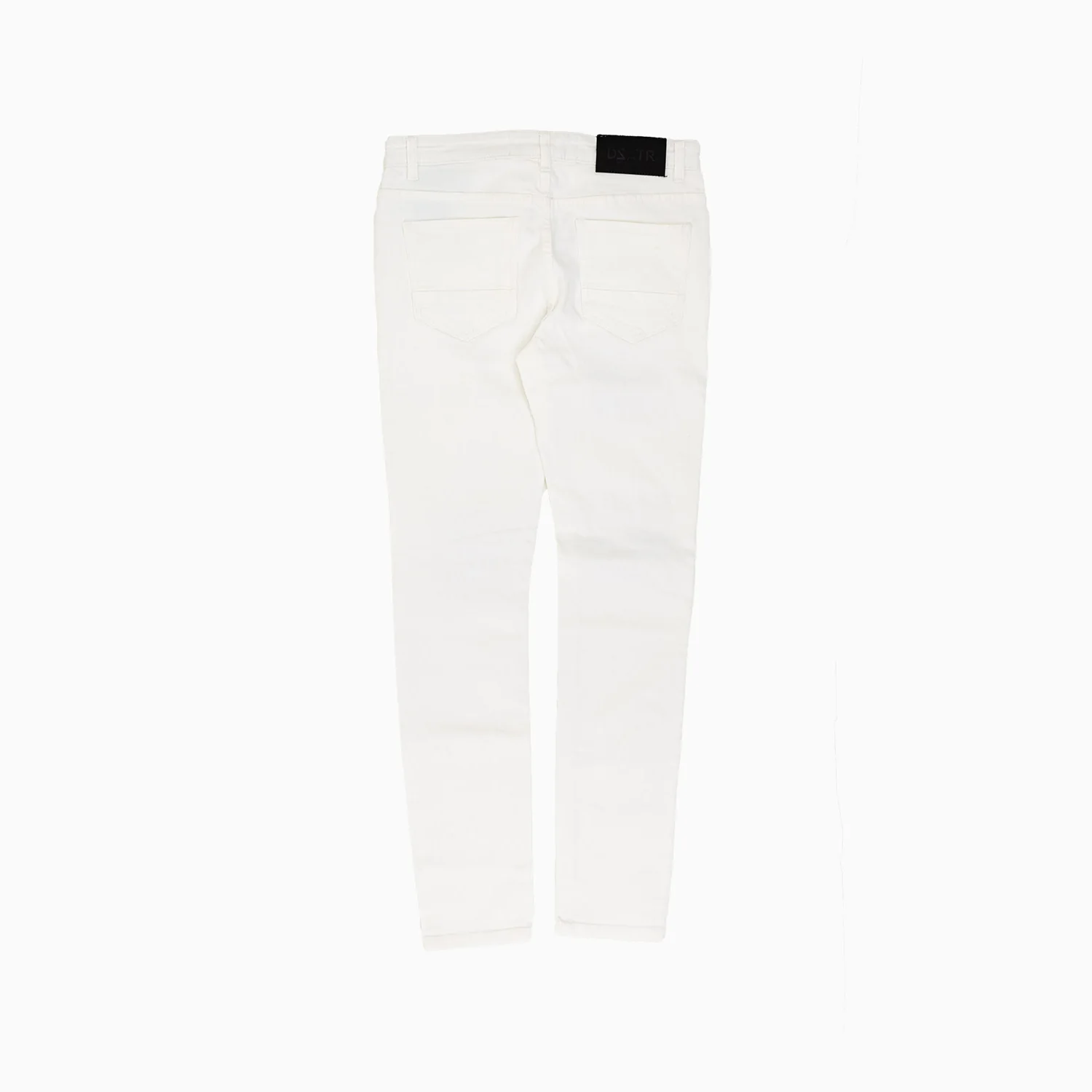 Men's White Slim Denim Pant - Image 2