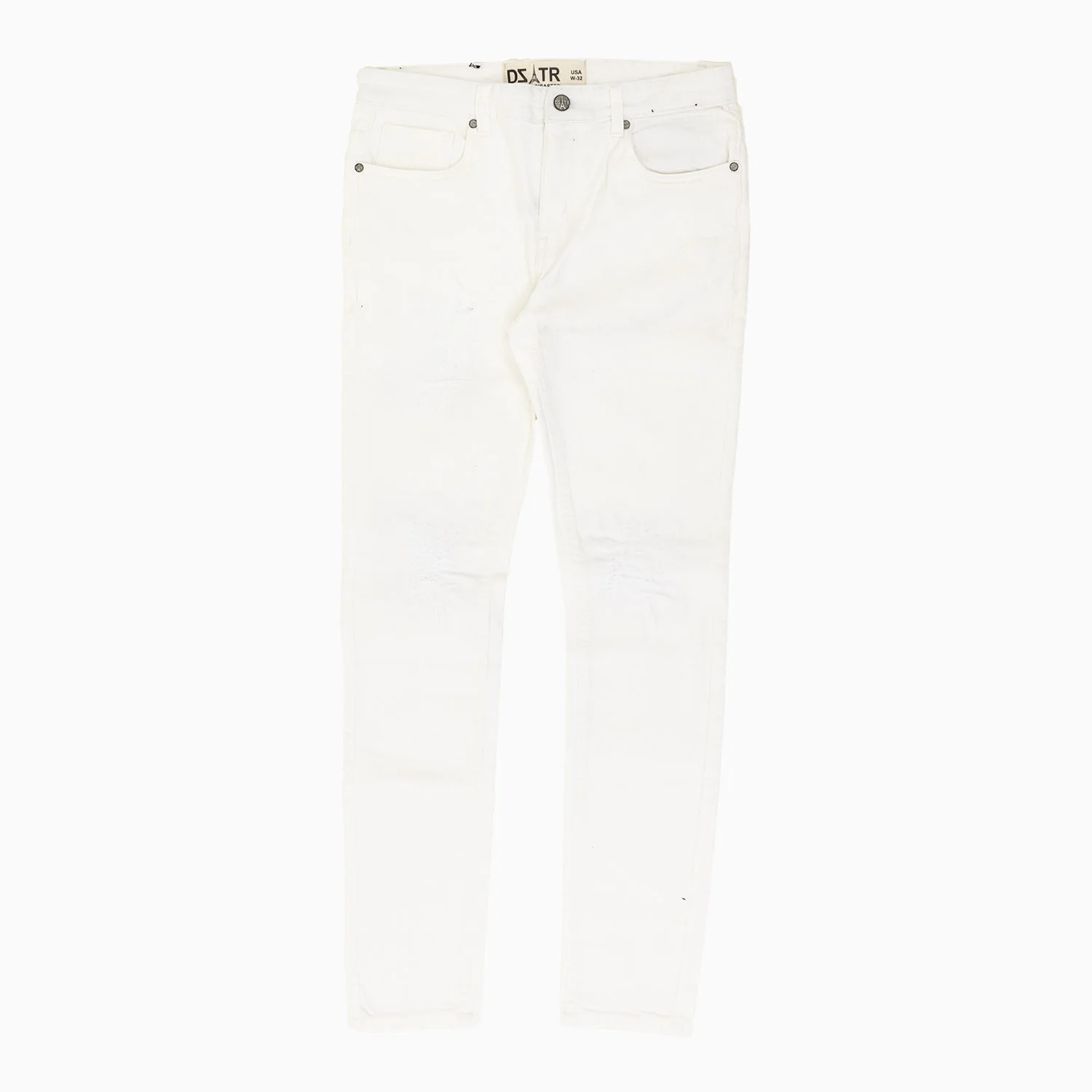 Men's White Slim Denim Pant - Image 3