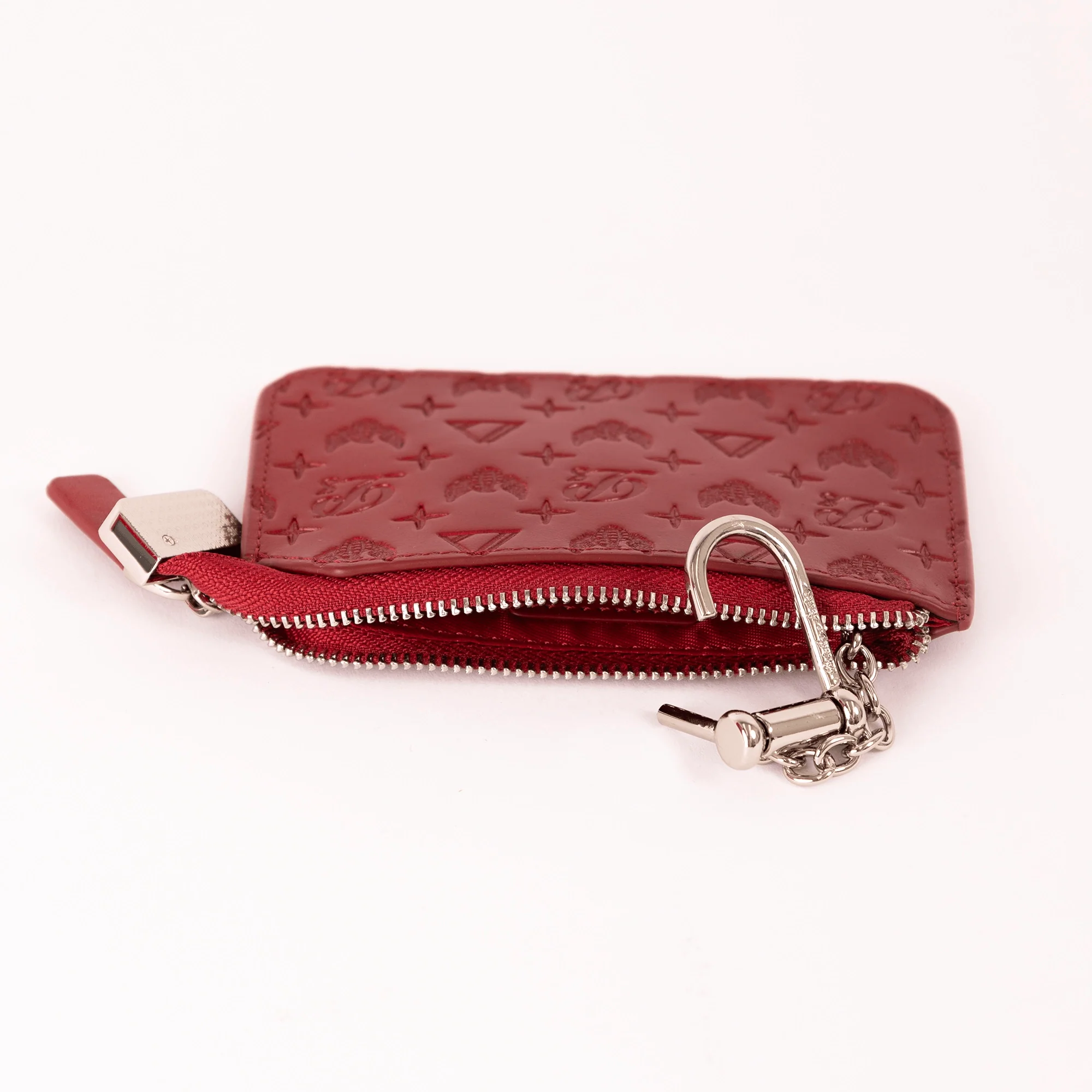 Men's Monogram Leather Keychain Wallet - Image 5