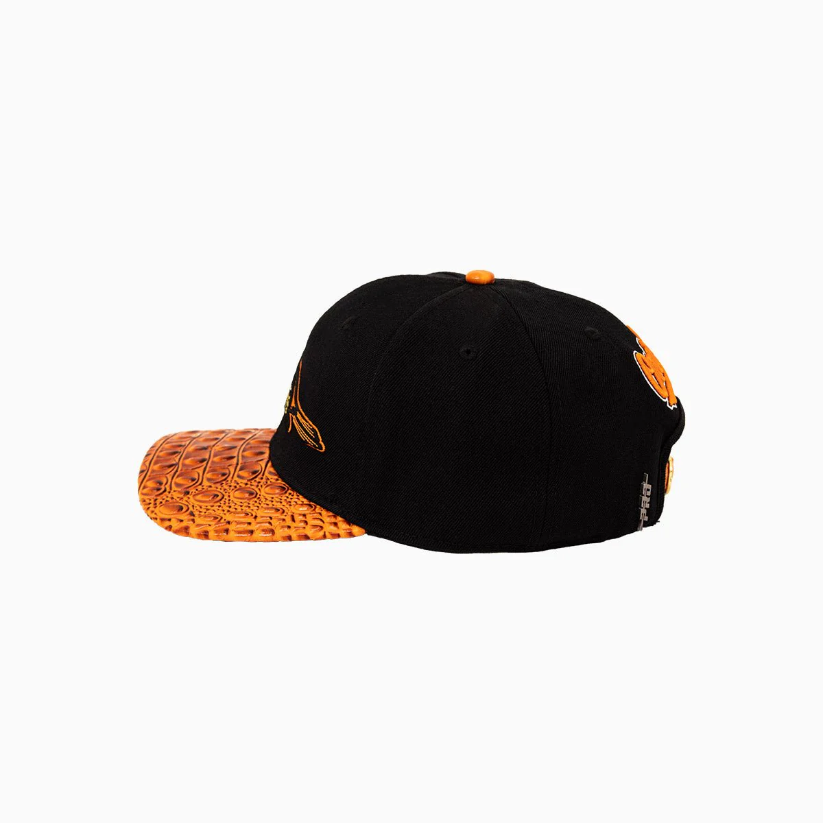 Baltimore Orioles MLB Leather Visor Snapback Hat - Image 4