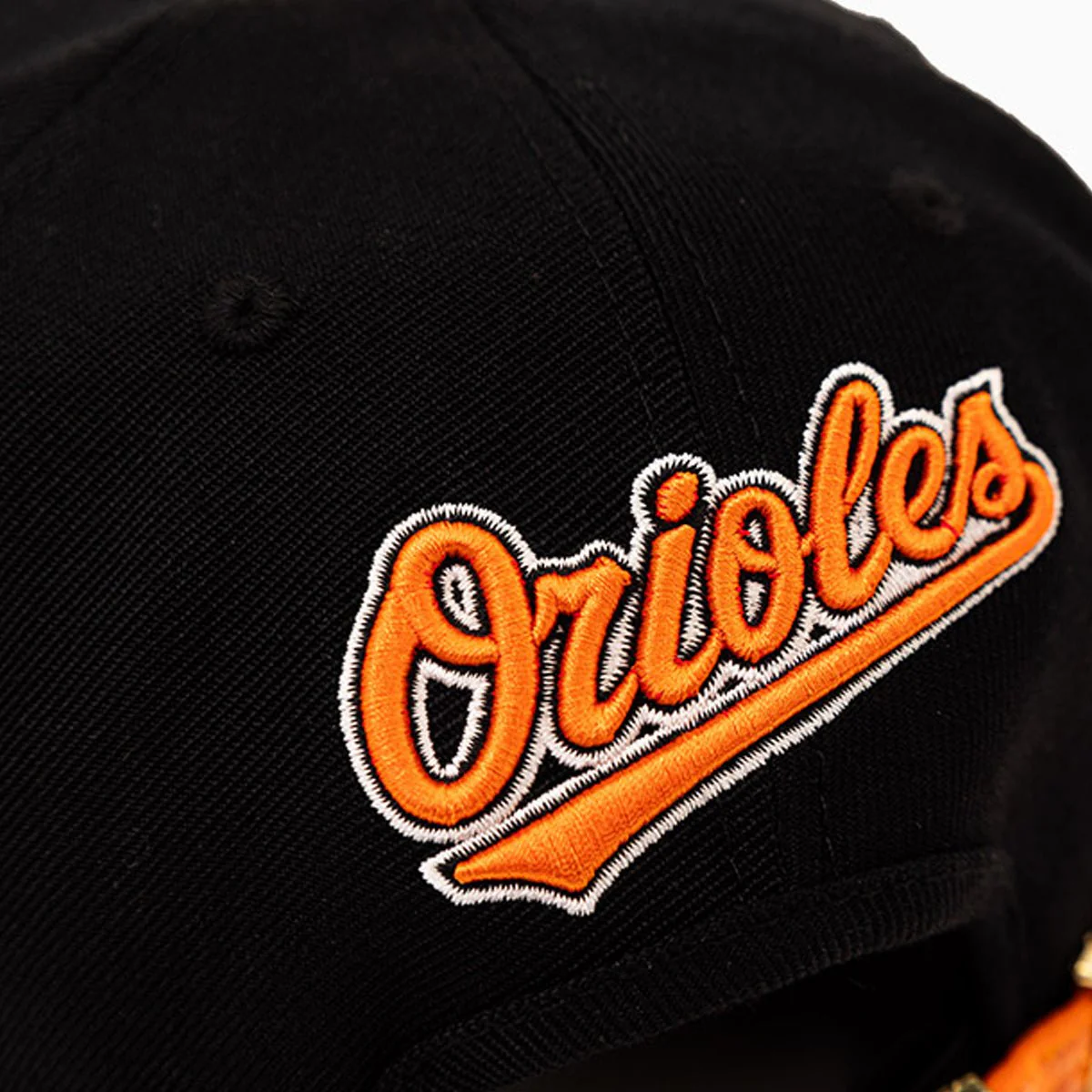 Baltimore Orioles MLB Leather Visor Snapback Hat - Image 9