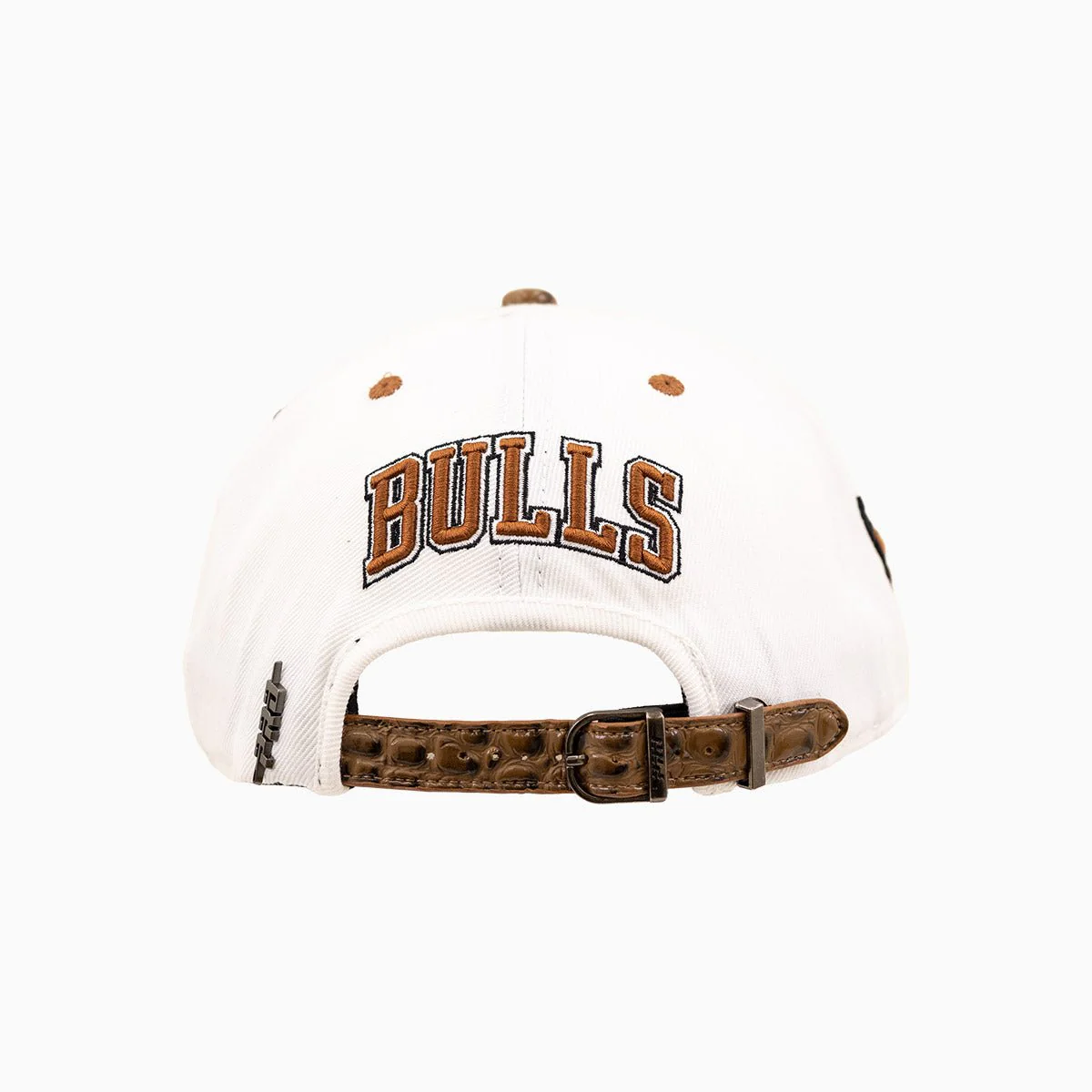 Chicago Bulls NBA Leather Visor Wool Snapback Hat - Image 2