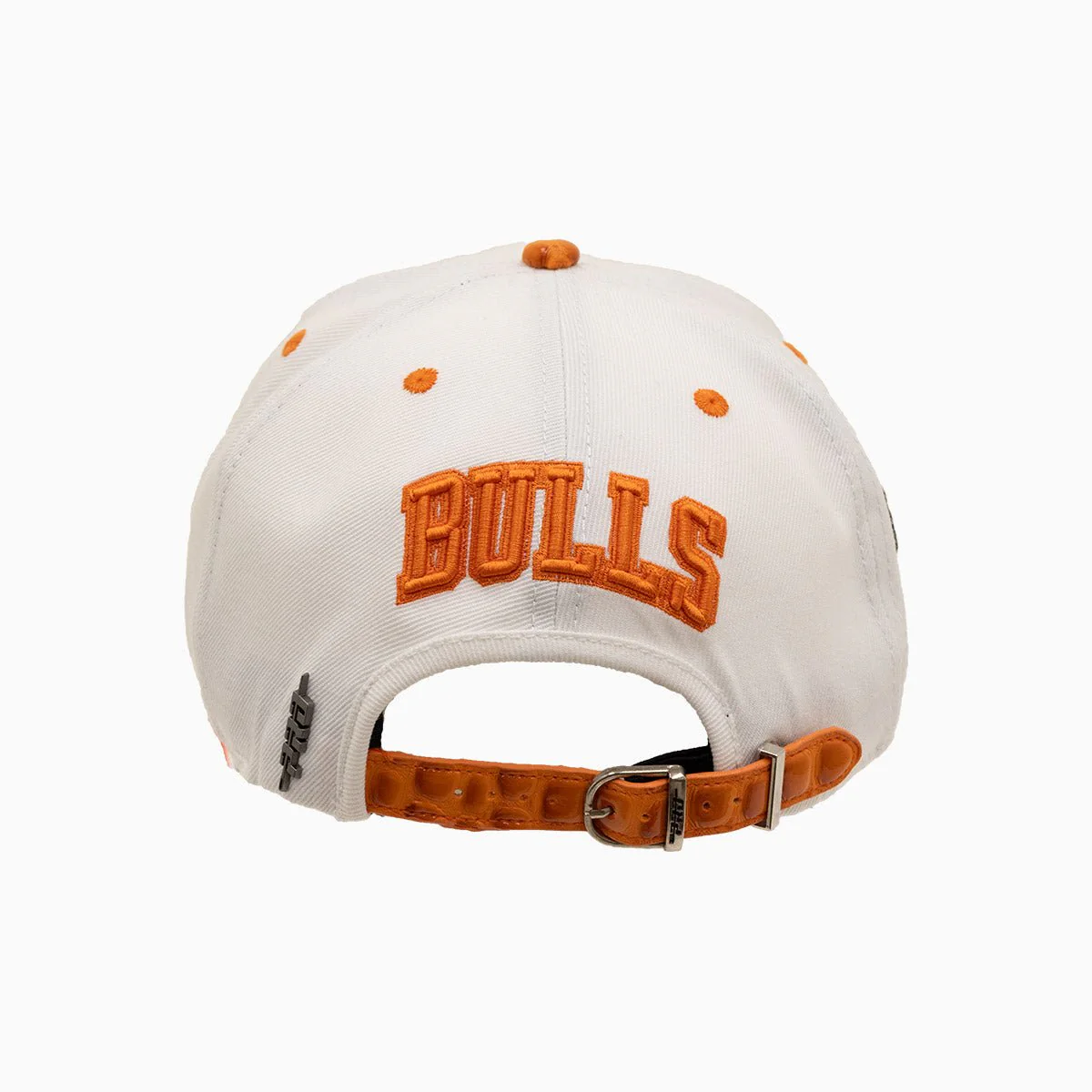 Chicago Bulls NBA With Leather Visor Wool Flat Snapback Hat - Image 2