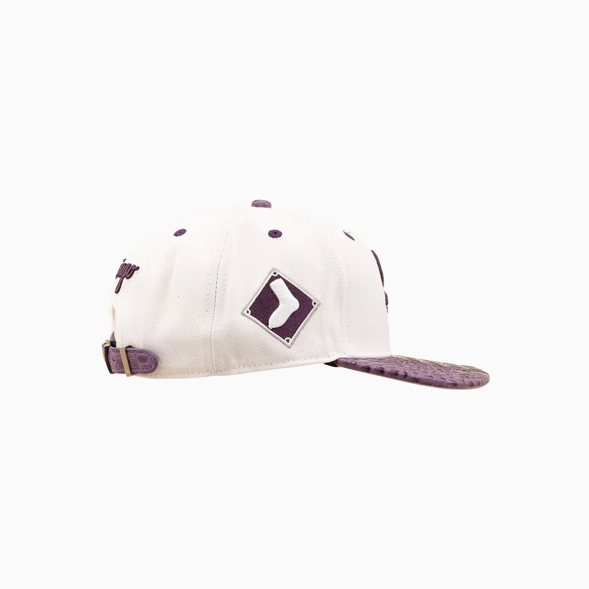 Chicago White Sox MLB Leather Visor Flat Hat - Image 3