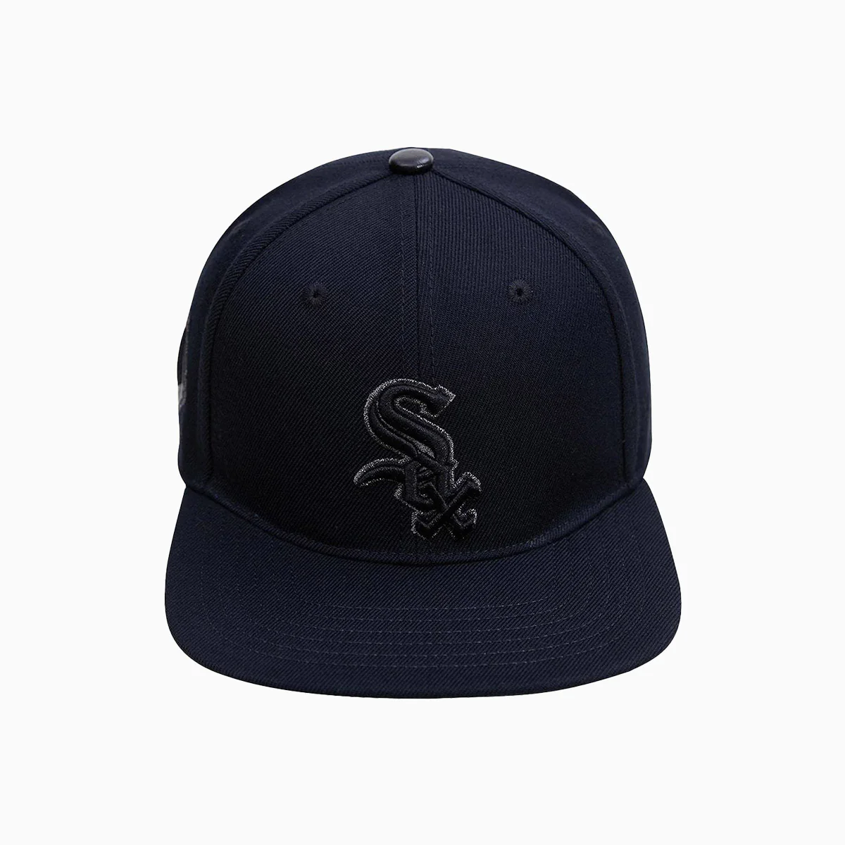 Chicago White Sox Triple Black Logo Snapback Hat
