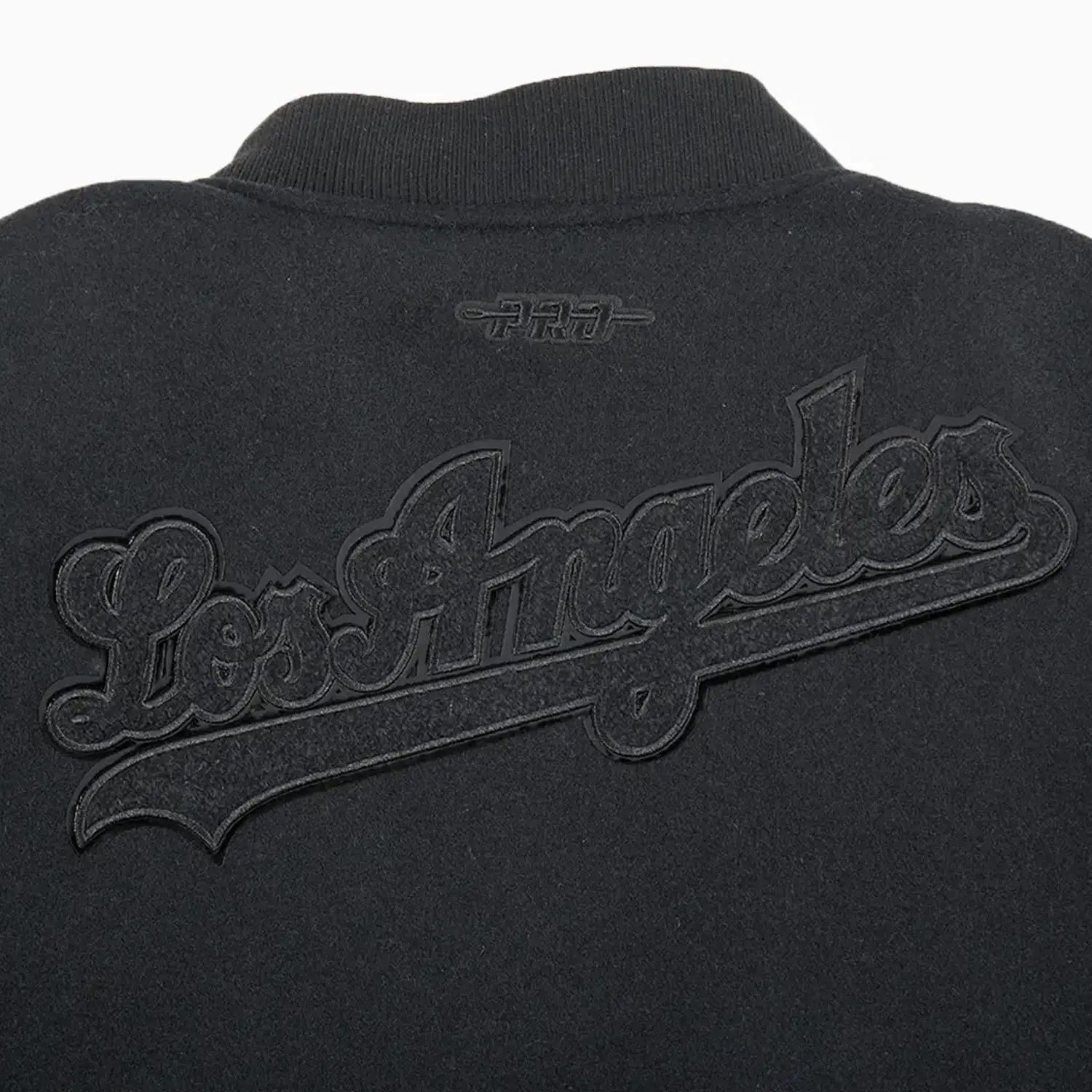 Kid's Los Angeles Dodgers MLB Triple Black Wool Varsity Jacket - Image 4