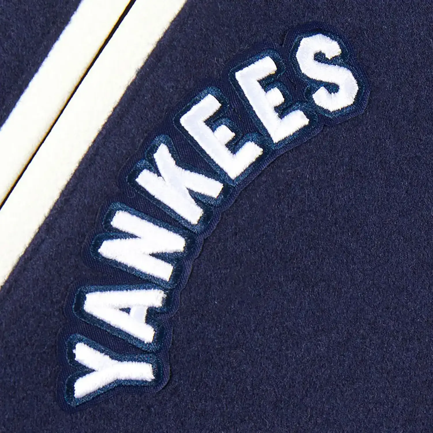 Kid's New York Yankees MLB Retro Classic Rib Wool Varsity Jacket - Image 9