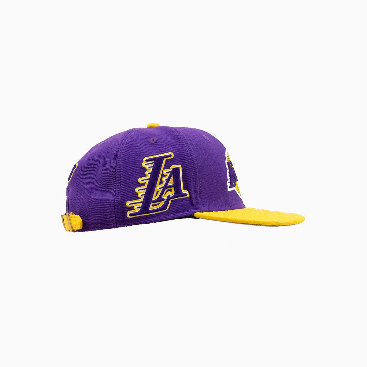 Los Angeles Lakers NBA Hat With Leather Visor - Image 3