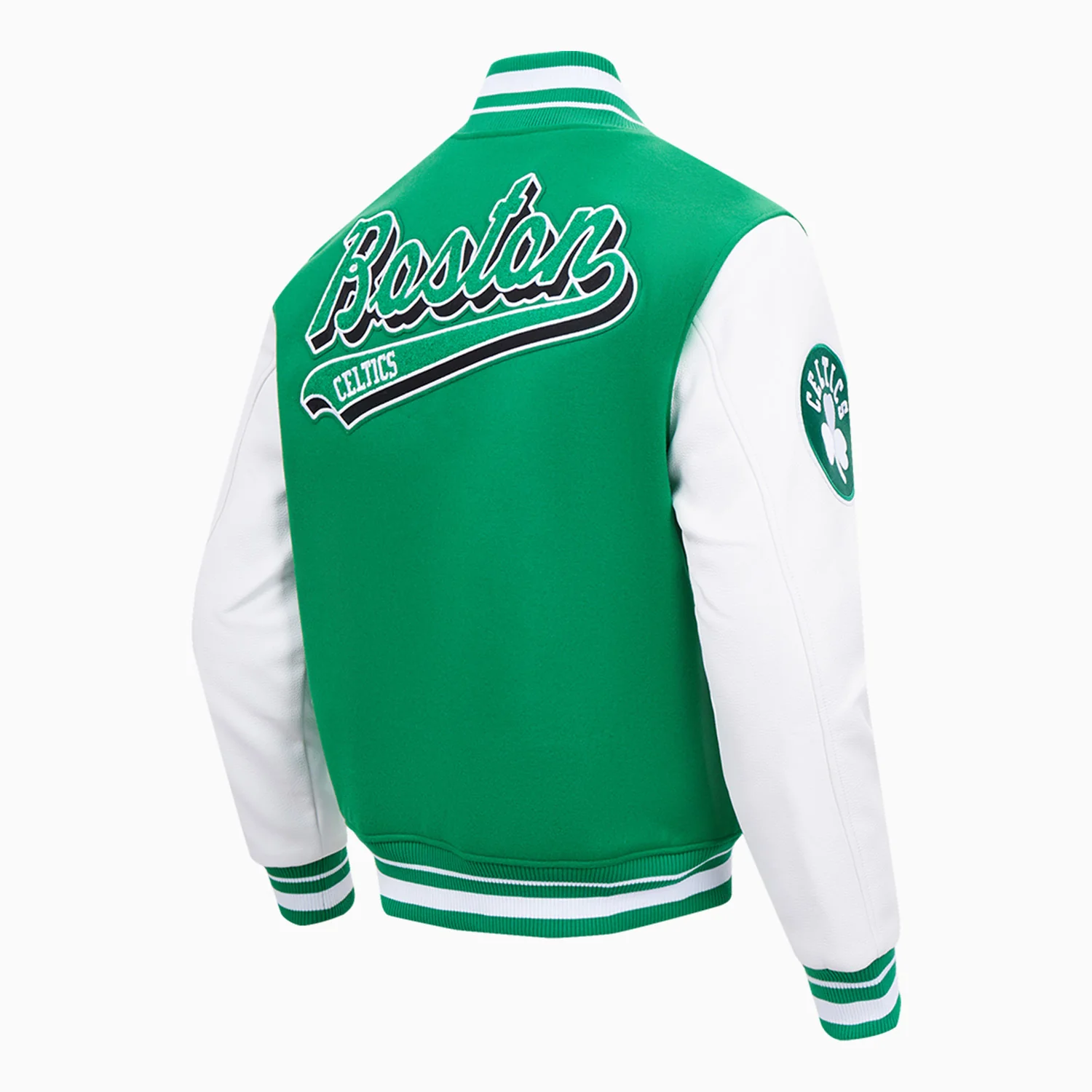 Men's Boston Celtics NBA Wool Varsity Jacket - Image 4