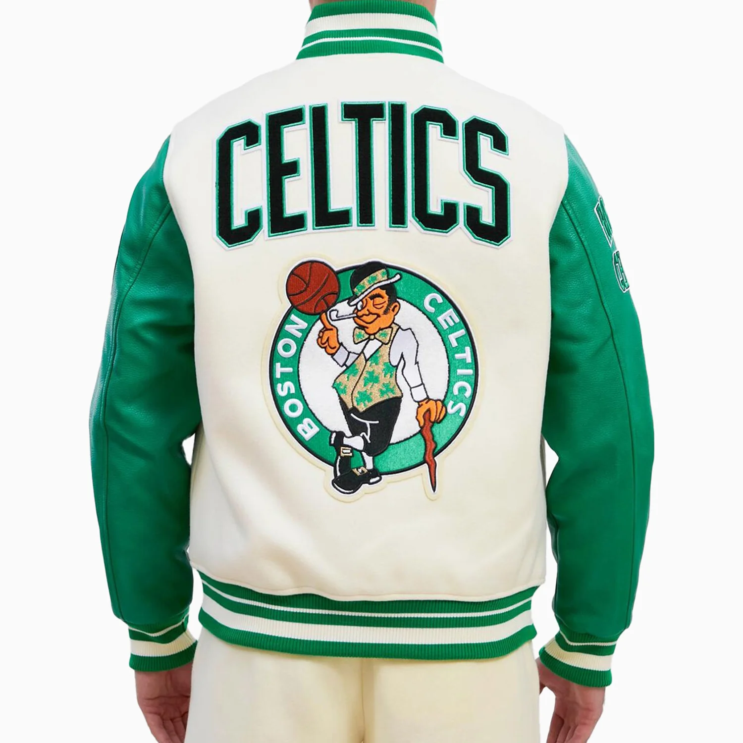 Men's Boston Celtics NBA Wool Varsity Jacket - Image 2