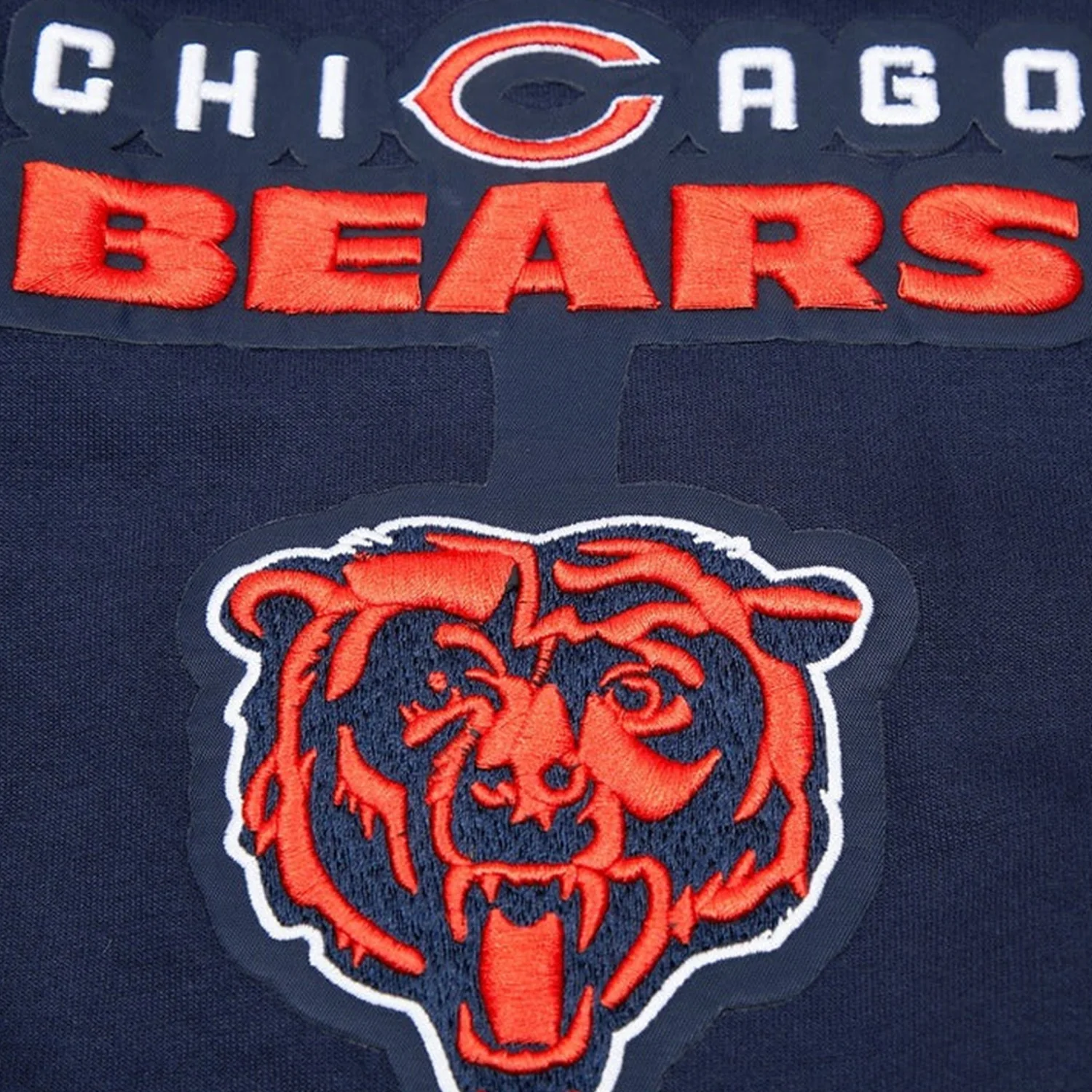Men's Chicago Bears Classic Chenille Dk Po Hoodie - Image 4