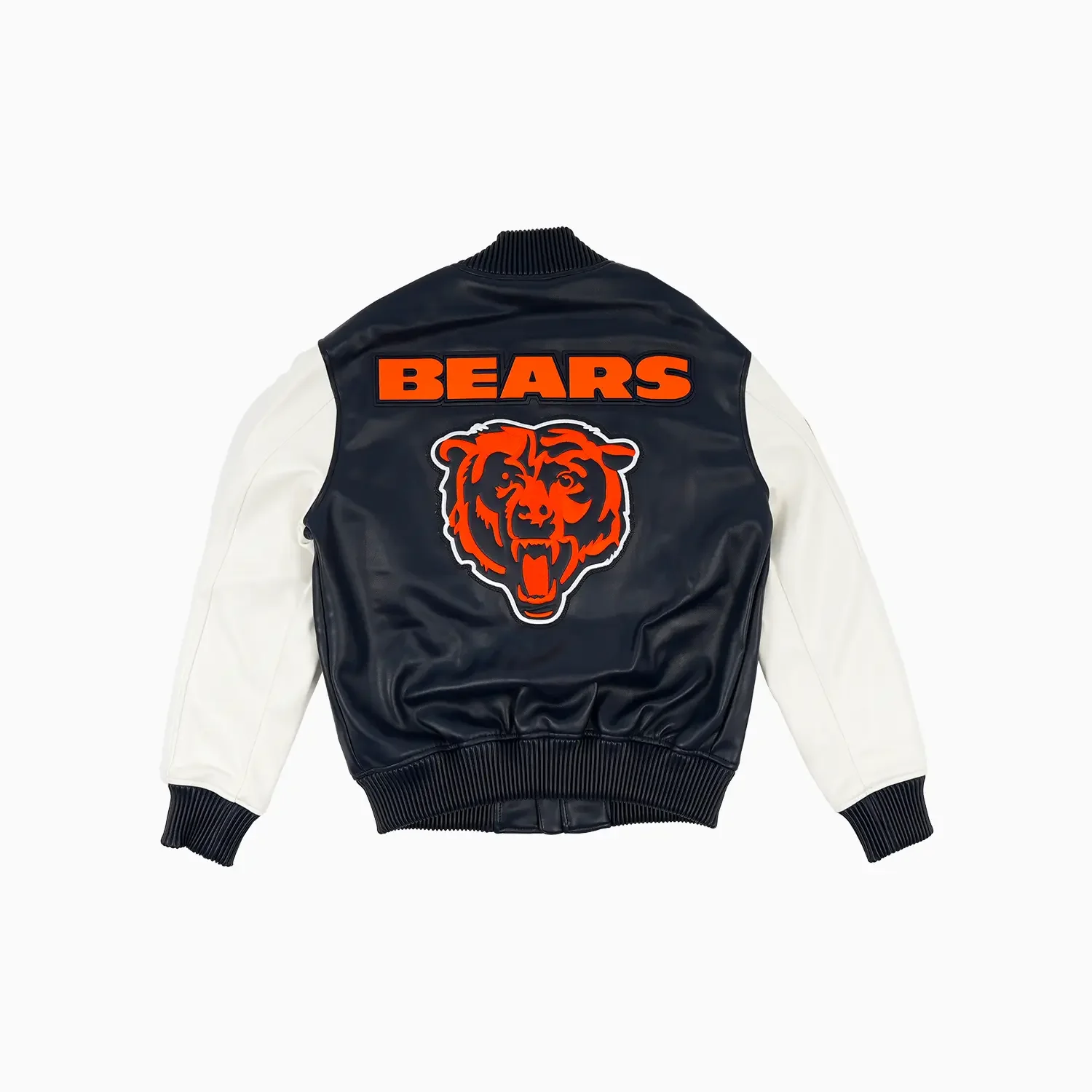 Men's Chicago Bears Leather Varsity Jacket - Image 2