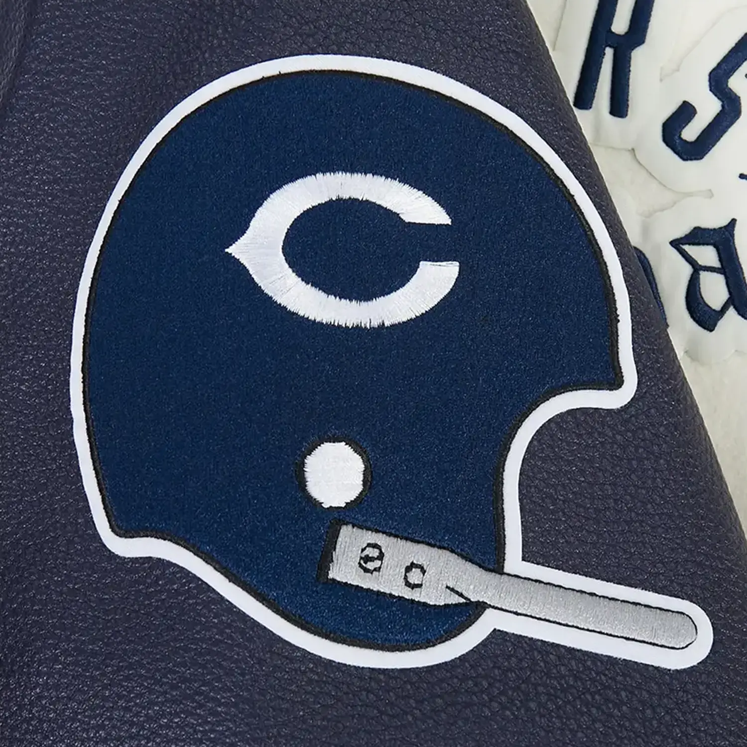 Men's Chicago Bears Original Rib Wool Varsity Jacket - Image 5