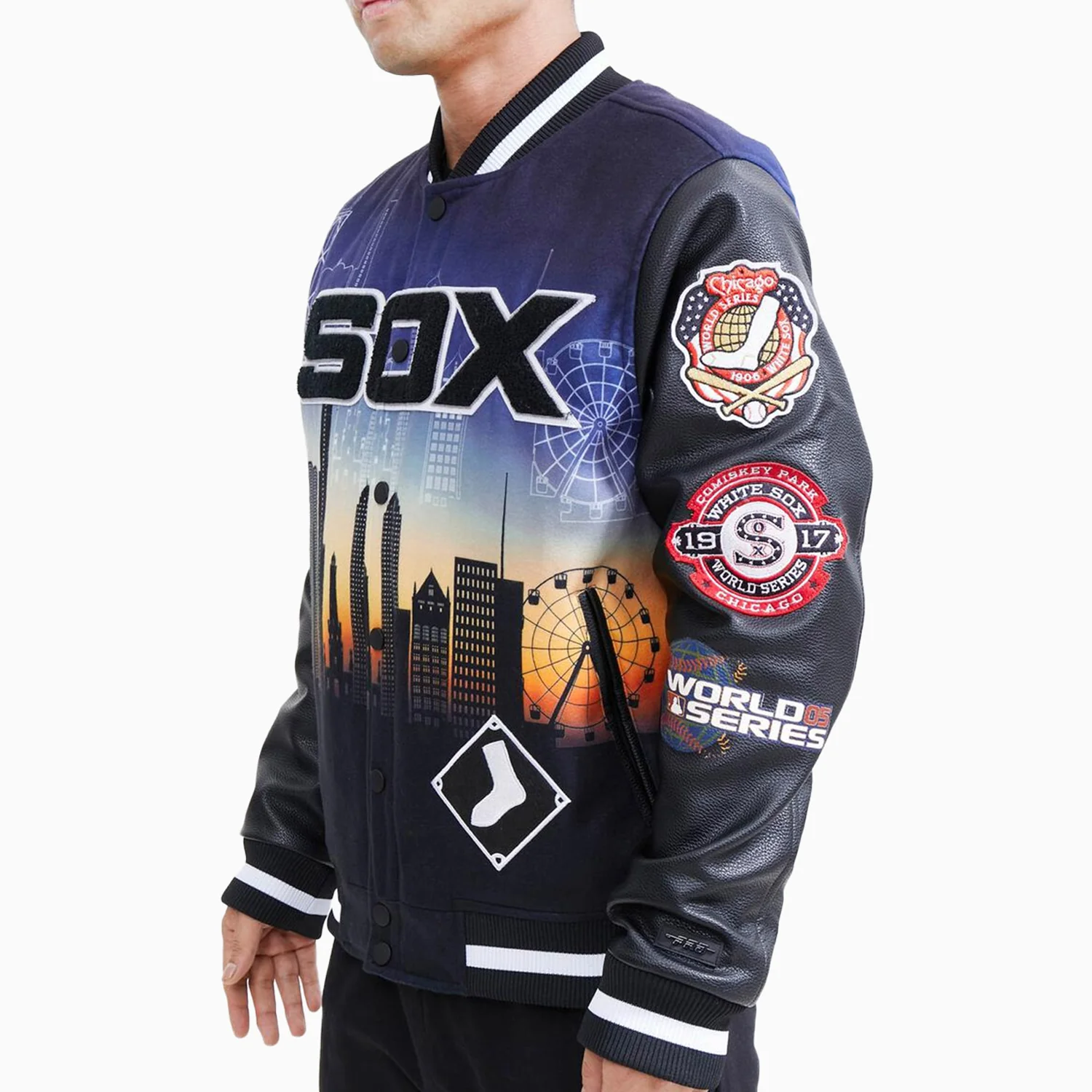 Men's Chicago White Sox Remix Varsity Jacket - Image 4