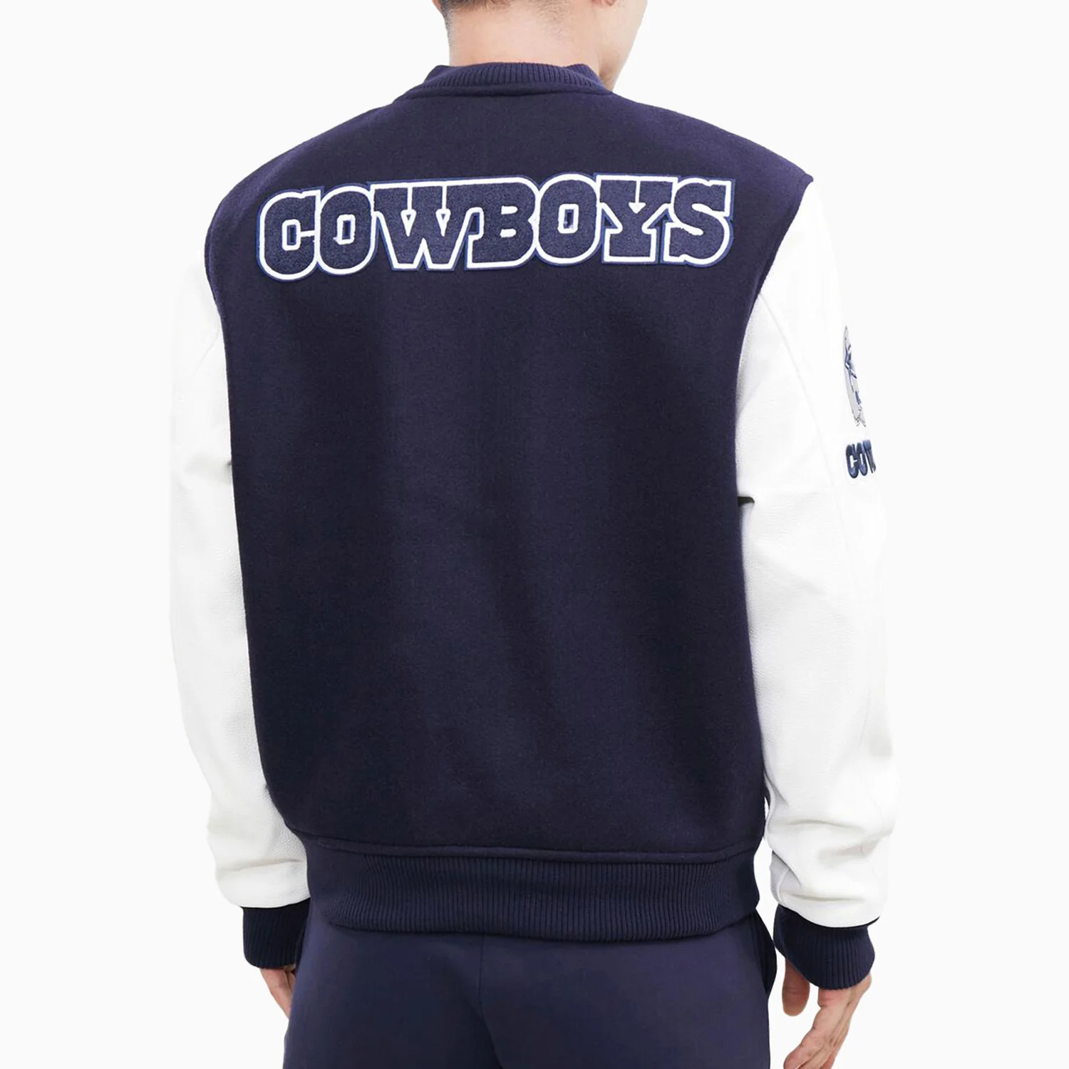 Men's Dallas Cowboys Logo Varsity Jacket - Image 2