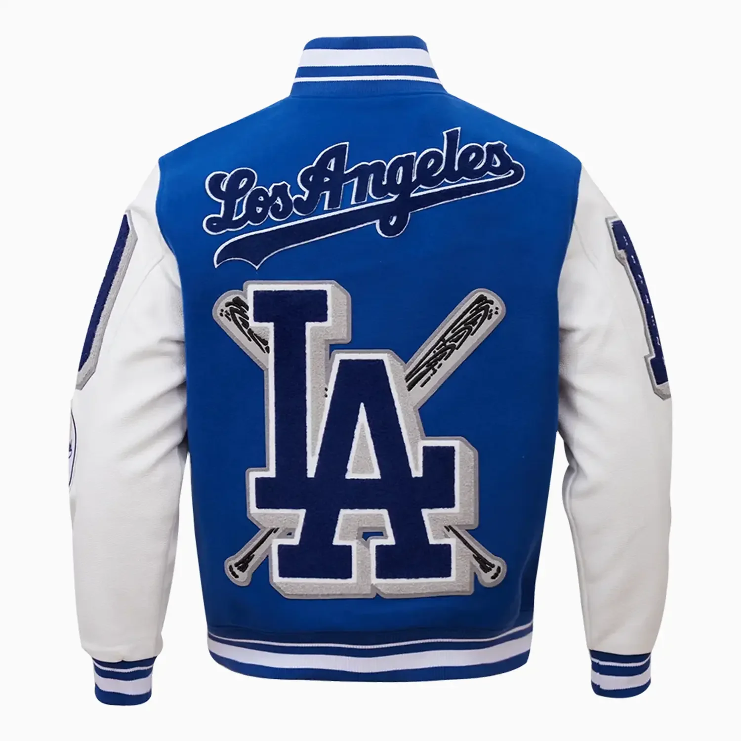 Men's Los Angeles Dodgers MLB Mashup Varsity Jacket - Image 2