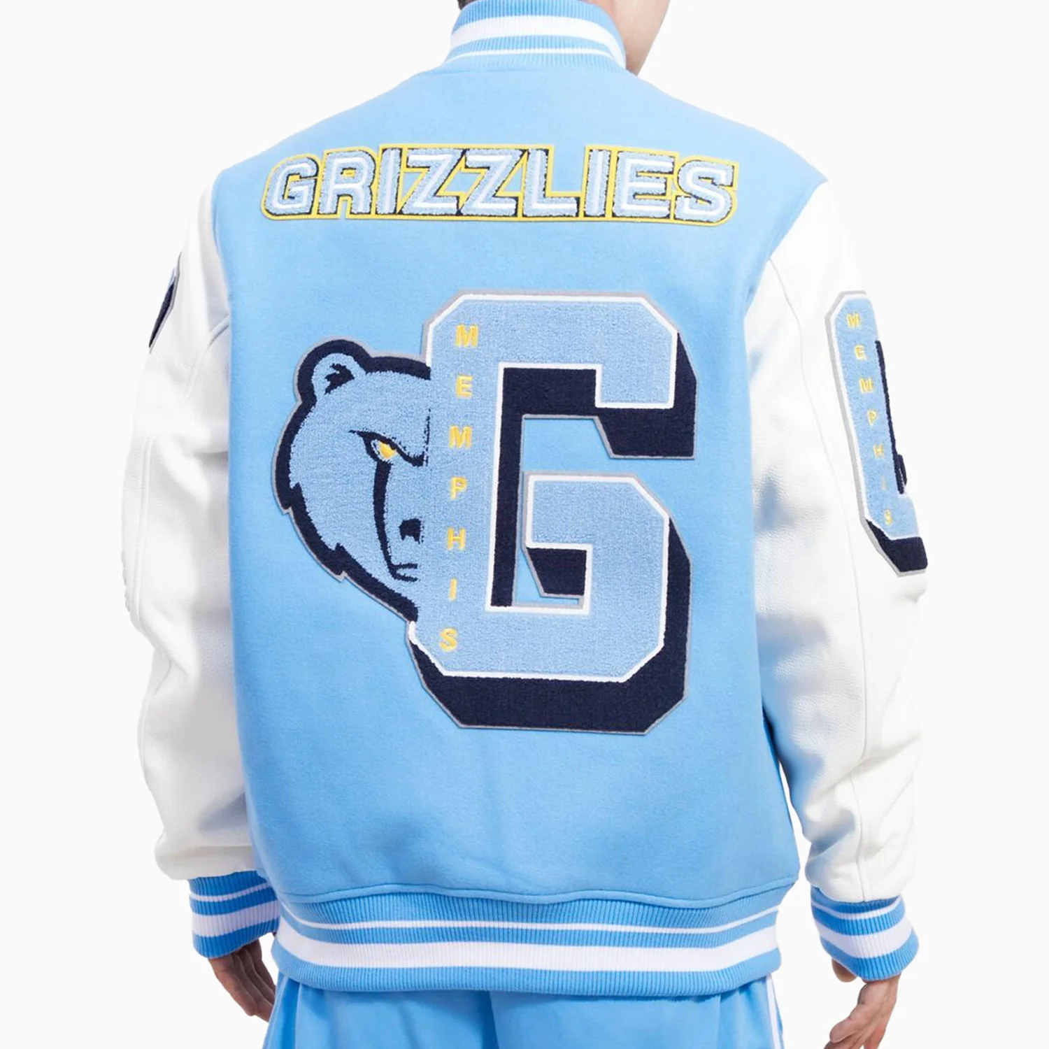 Men's Memphis Grizzlies Logo Varsity Jacket - Image 2