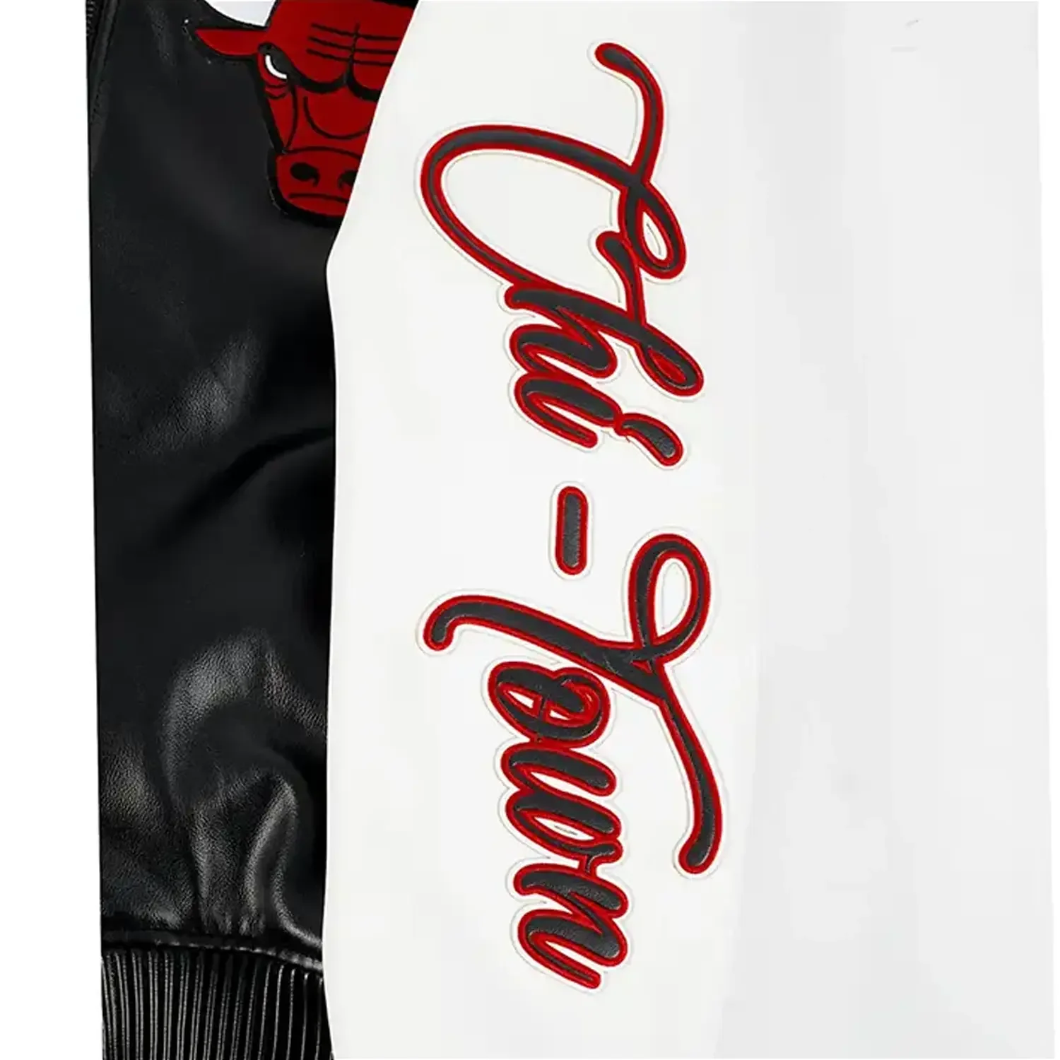 Men's NBA Chicago Bulls City Signatures Leather Varsity Jacket - Image 10