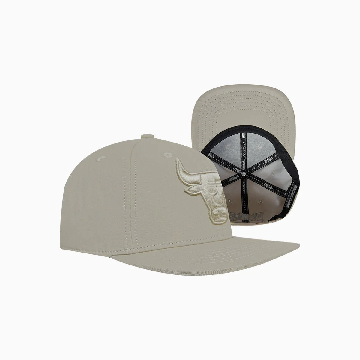 Chicago Bulls Neutral NBA Wool Snapback Hat - Image 3