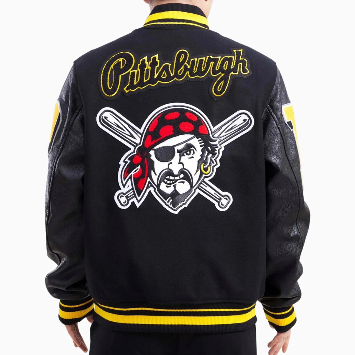 Men's Pittsburgh Pirates Logo Varsity Jacket - Image 2