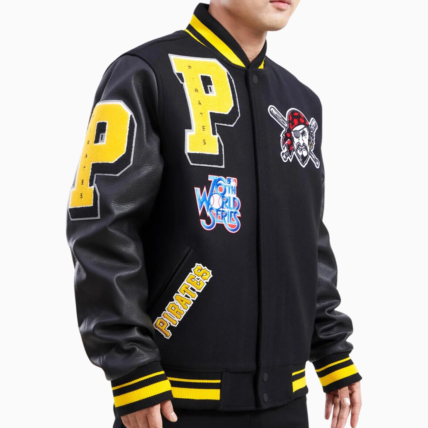 Men's Pittsburgh Pirates Logo Varsity Jacket - Image 3