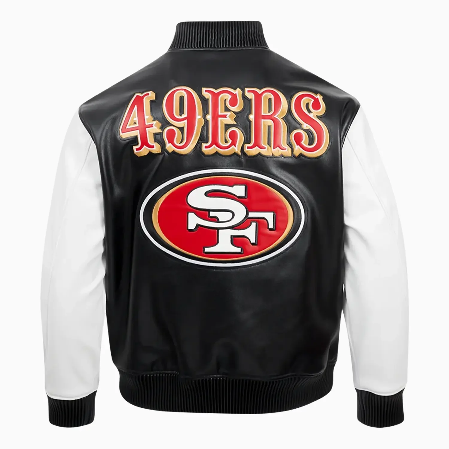 Men's San Francisco 49Ers NFL Signature Leather Varsity Jacket - Image 4