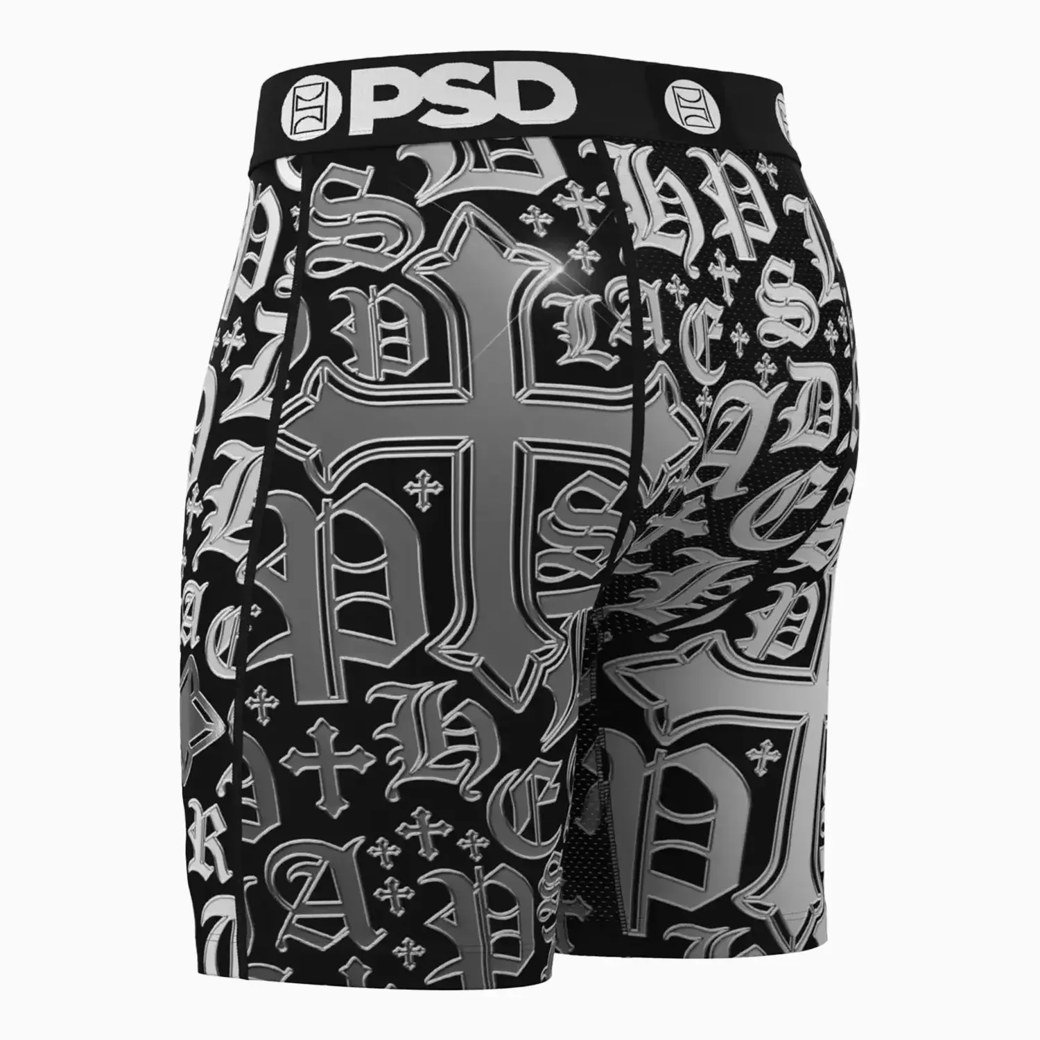 Men's Chrome Letters Standard Length Boxer - Image 3