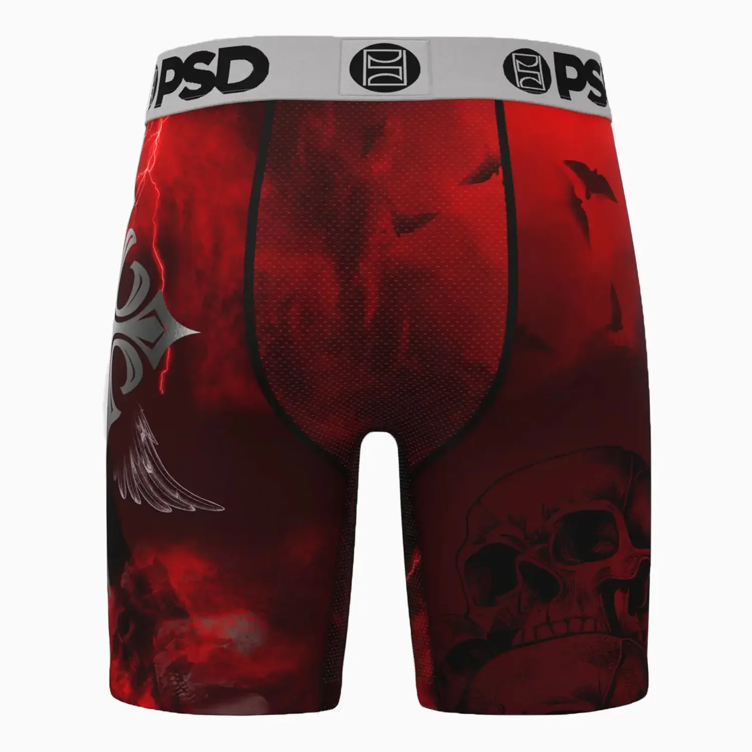 Men's Silver Wing Red Standard Length Boxer - Image 2
