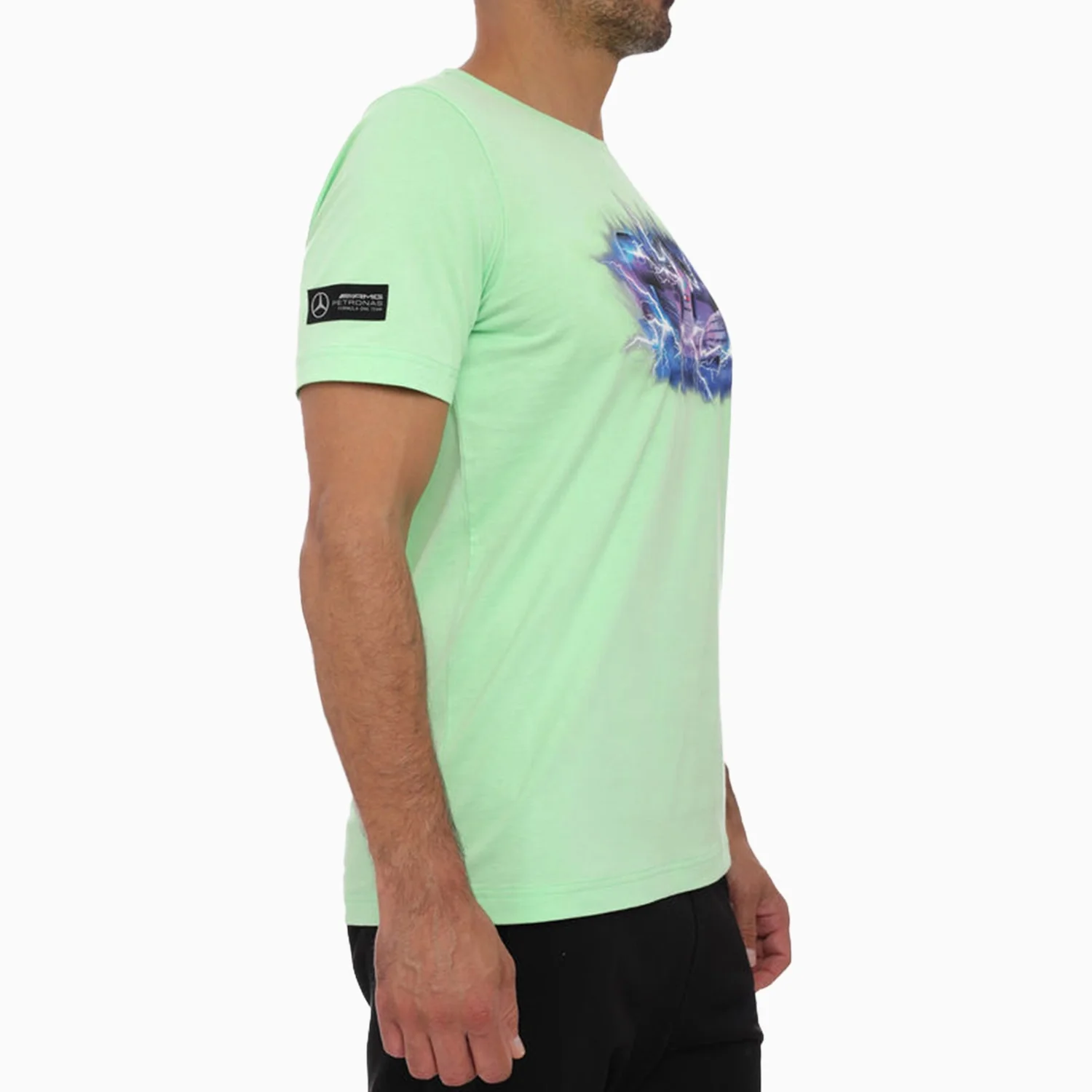 Men's Mercedes AMG Petronas F1 Street Vintage T Shirt - Image 5