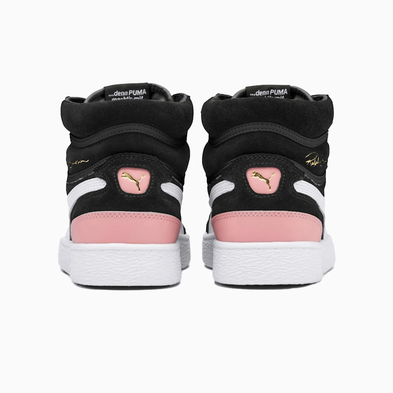 Women's Ralph Sampson Mid Suede "Black Bridal Rose" Sneakers - Image 5