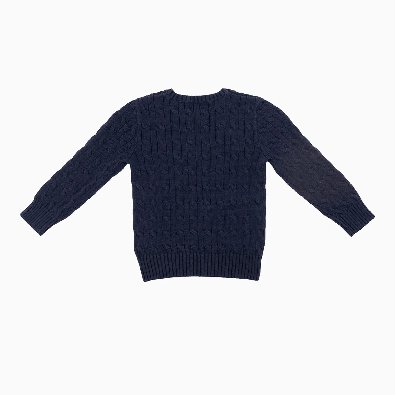 Kid's Cable Knit Cotton Sweater - Image 2