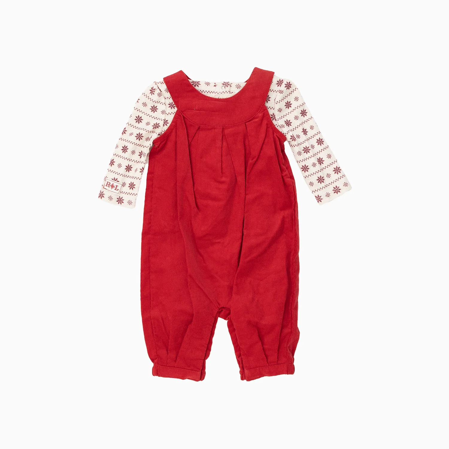 Kid's Jumper Printed 2 Piece Romper Set - Image 2