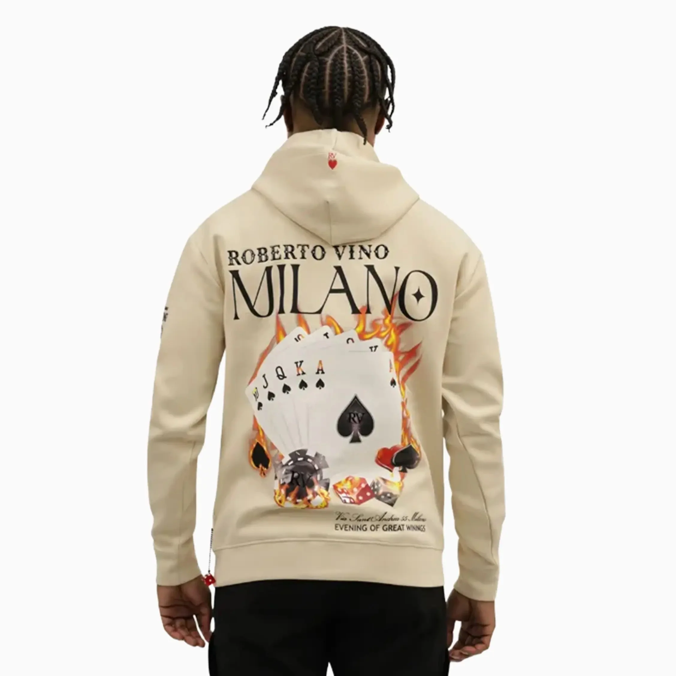 Men's Burning Cards Hoodie - Image 2
