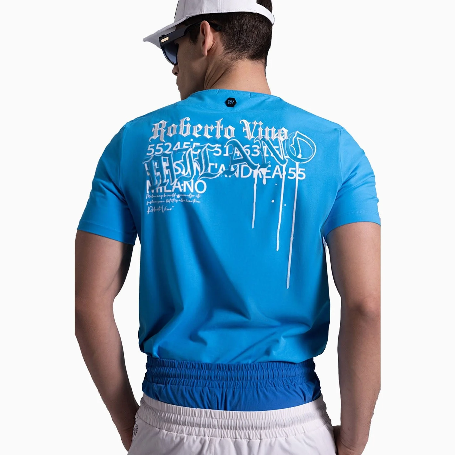 Men's Milano Dripping Crew Neck T Shirt - Image 4