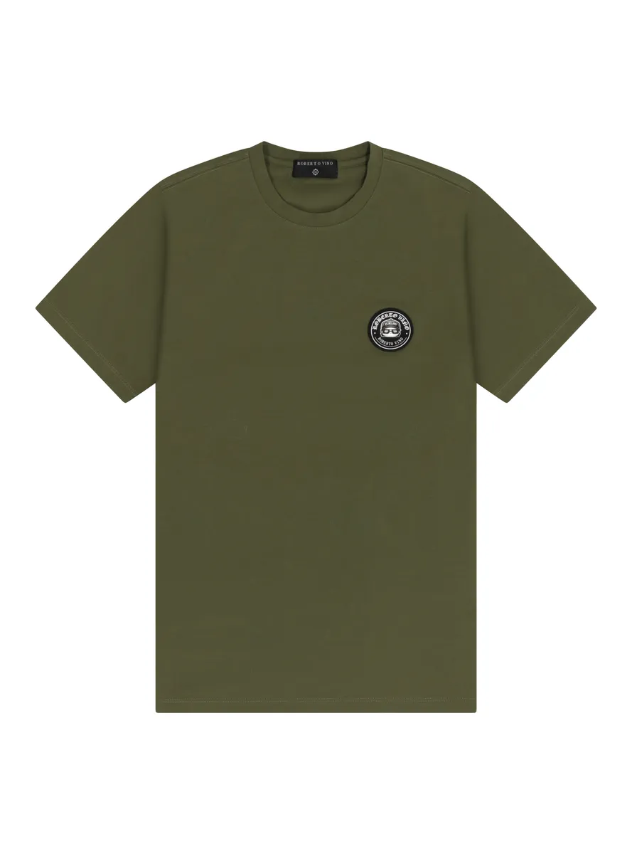 Men's Olive Green Logo Patch Co-Ord Set - Image 3