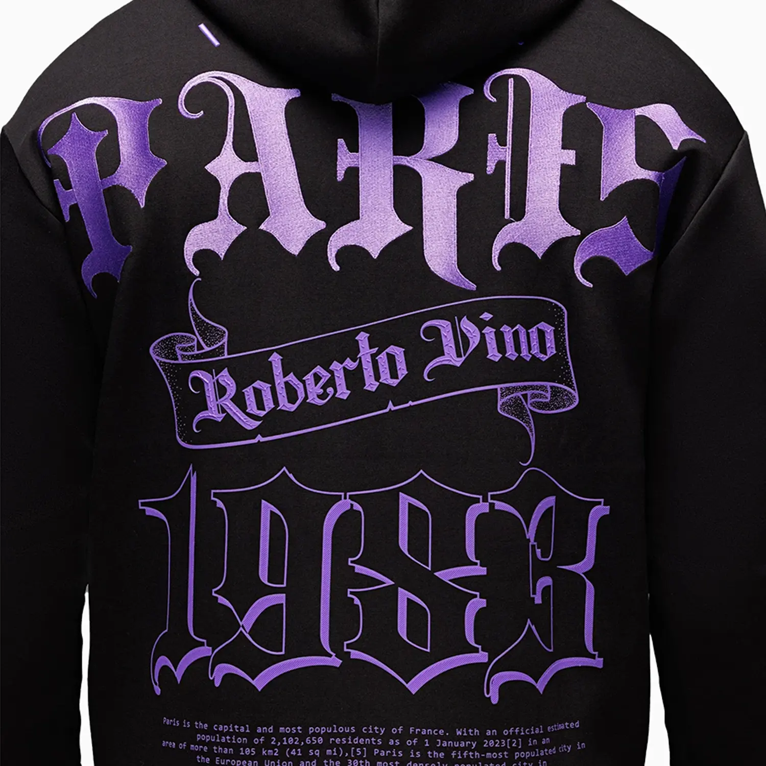 Men's Paris Pull Over Hoodie - Image 4