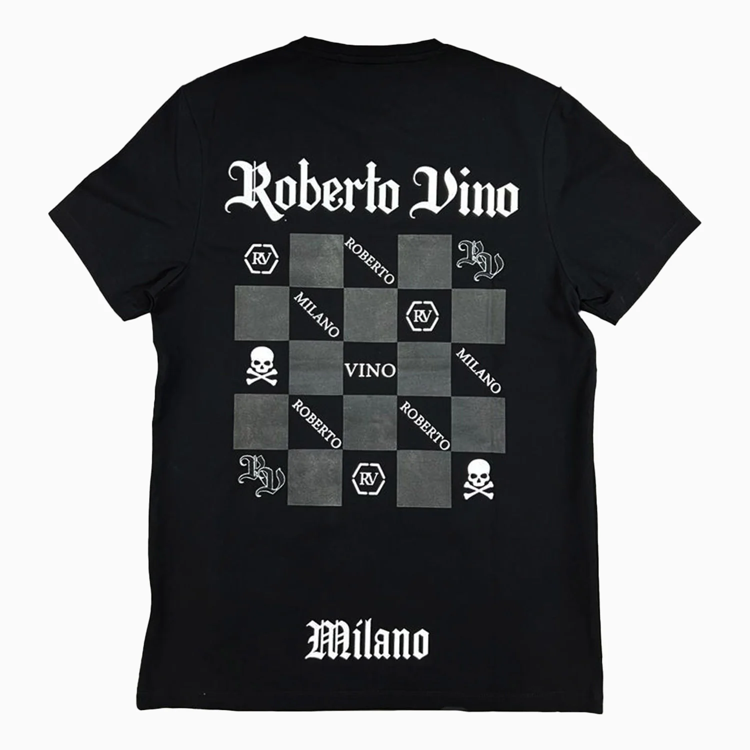 Men's Roberto Vino Logo Short Sleeve T Shirt - Image 2