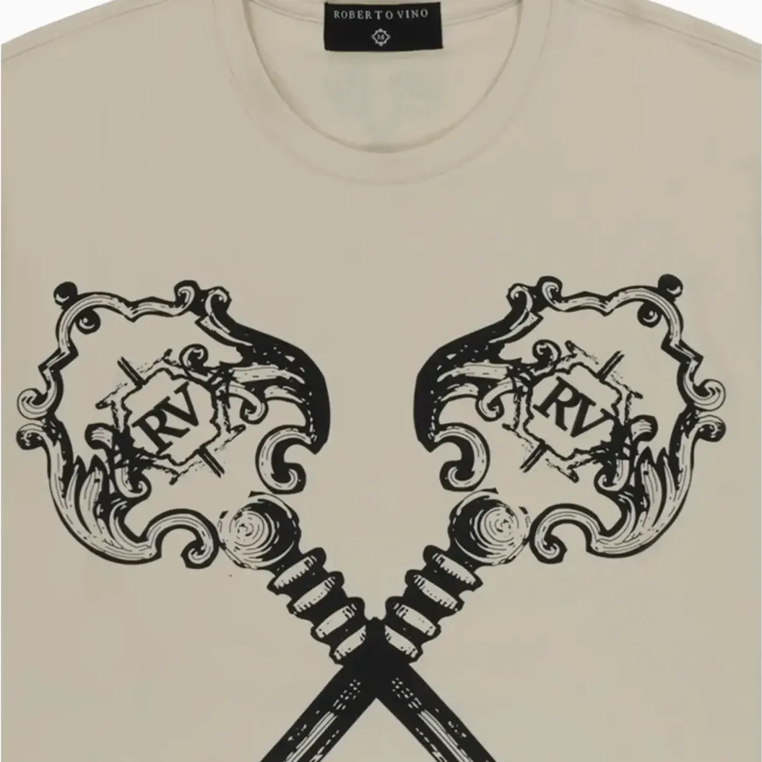 Men's Vino Keys Crew Neck T-Shirt - Image 4