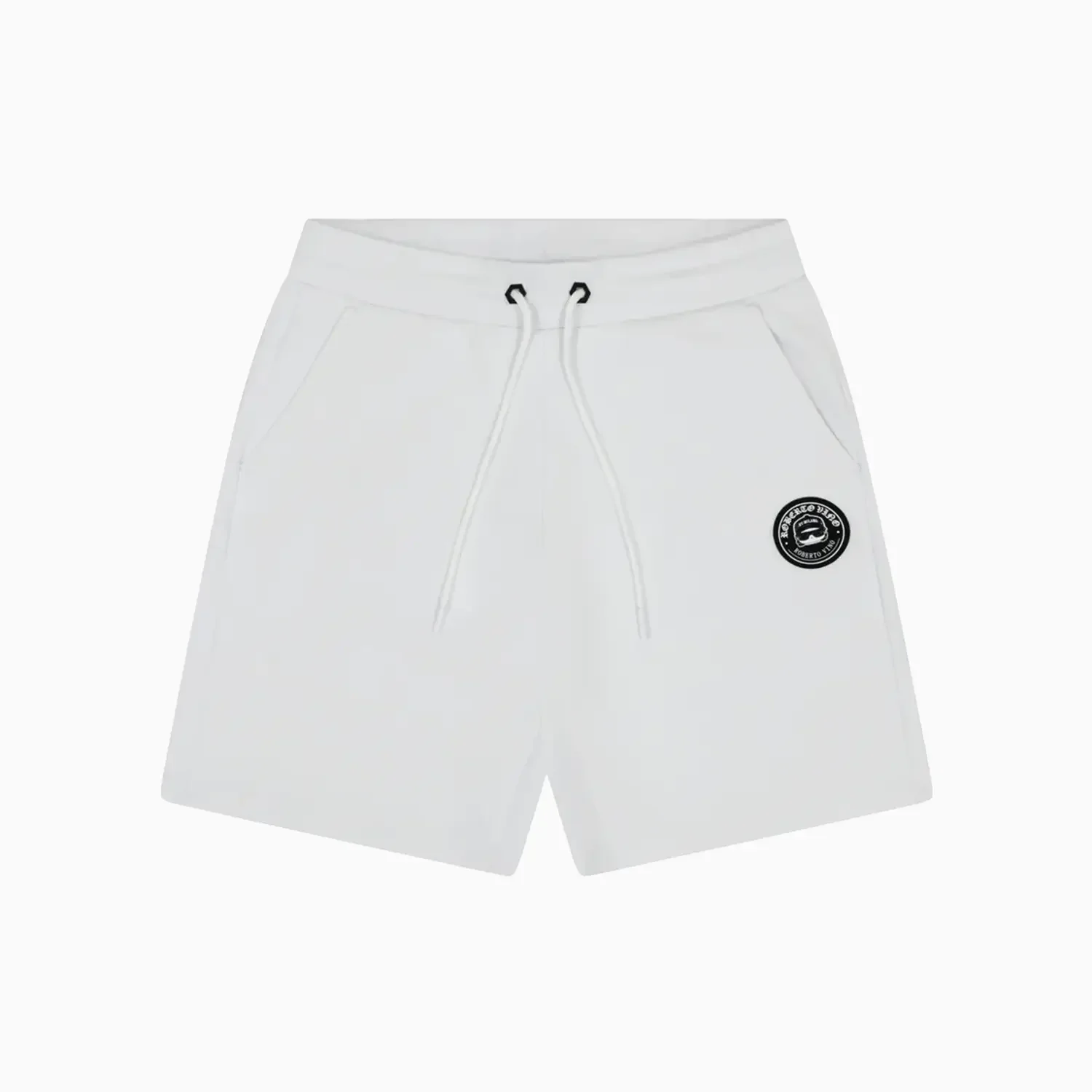 Men's White Minimal Logo Patch Co-Ord Set - Image 4