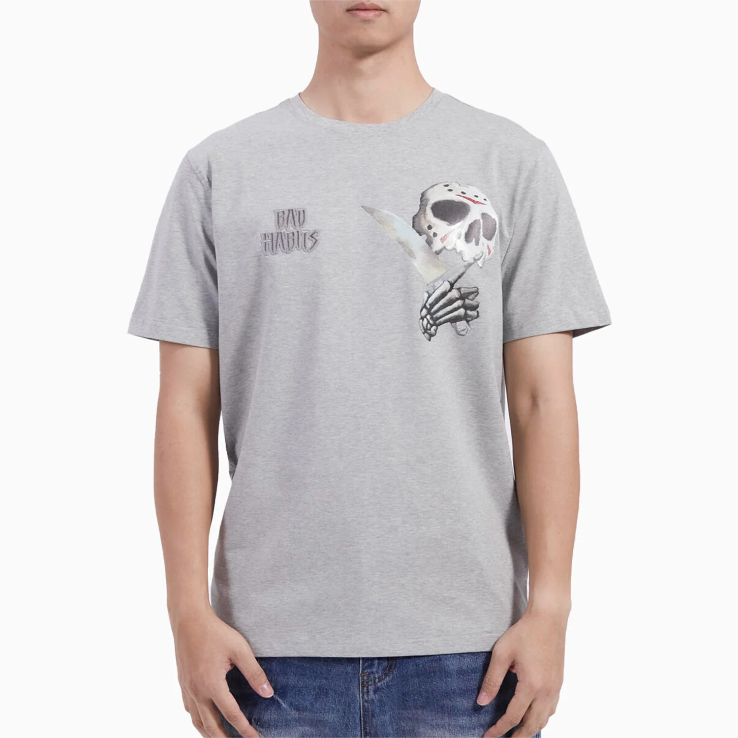 Men's Bad Habits After Dark Crew Neck T Shirt - Image 4