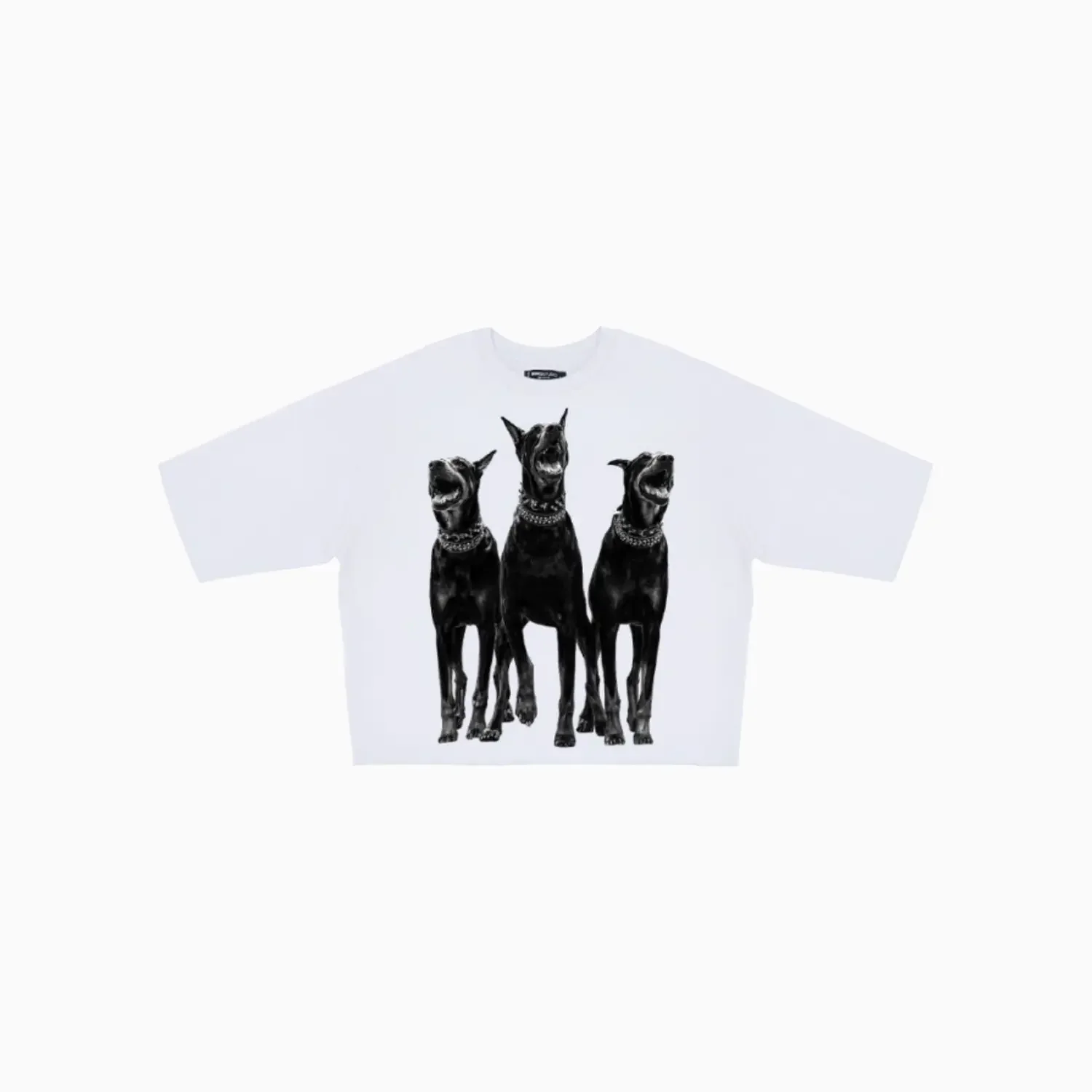 Men's Dead End Rhinestones Cropped T-Shirt