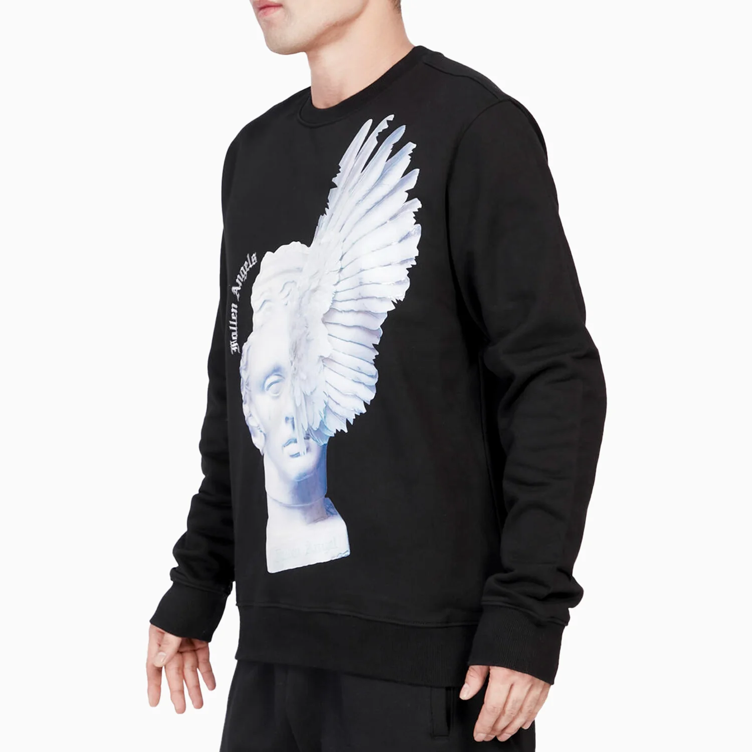 Men's Fallen Angel Sculpture Sweatshirt - Image 3