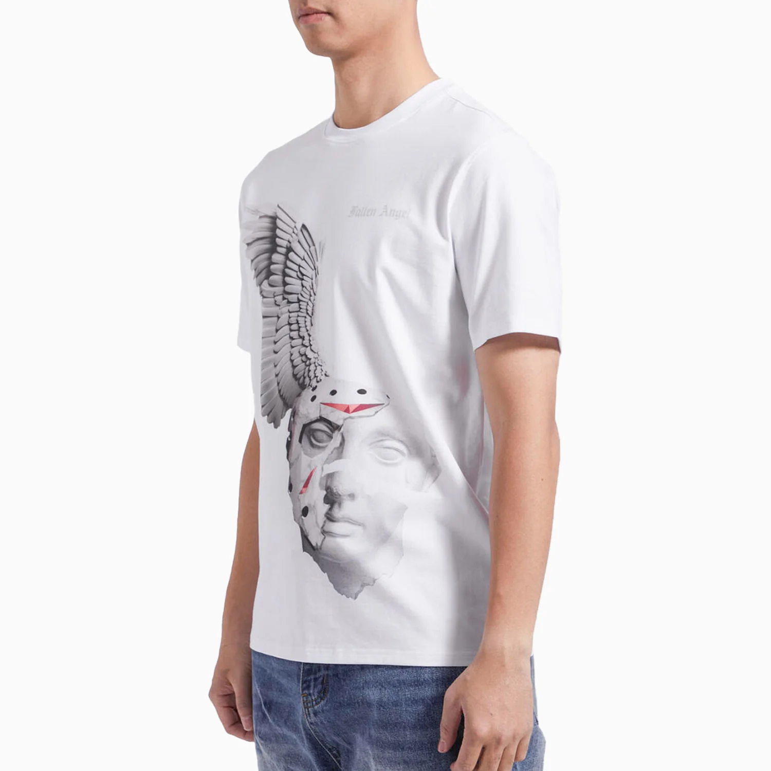 Men's Fallen Angel Tear T Shirt - Image 2