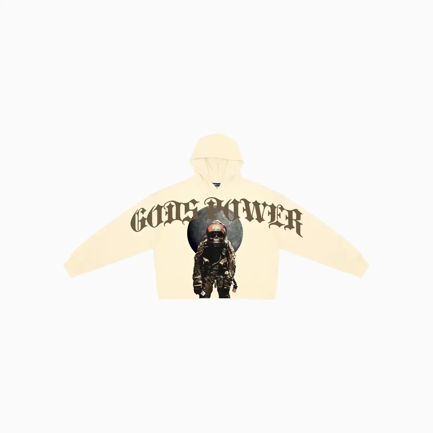 Men's Gods Power Cropped Fleece Hoodie - Image 2