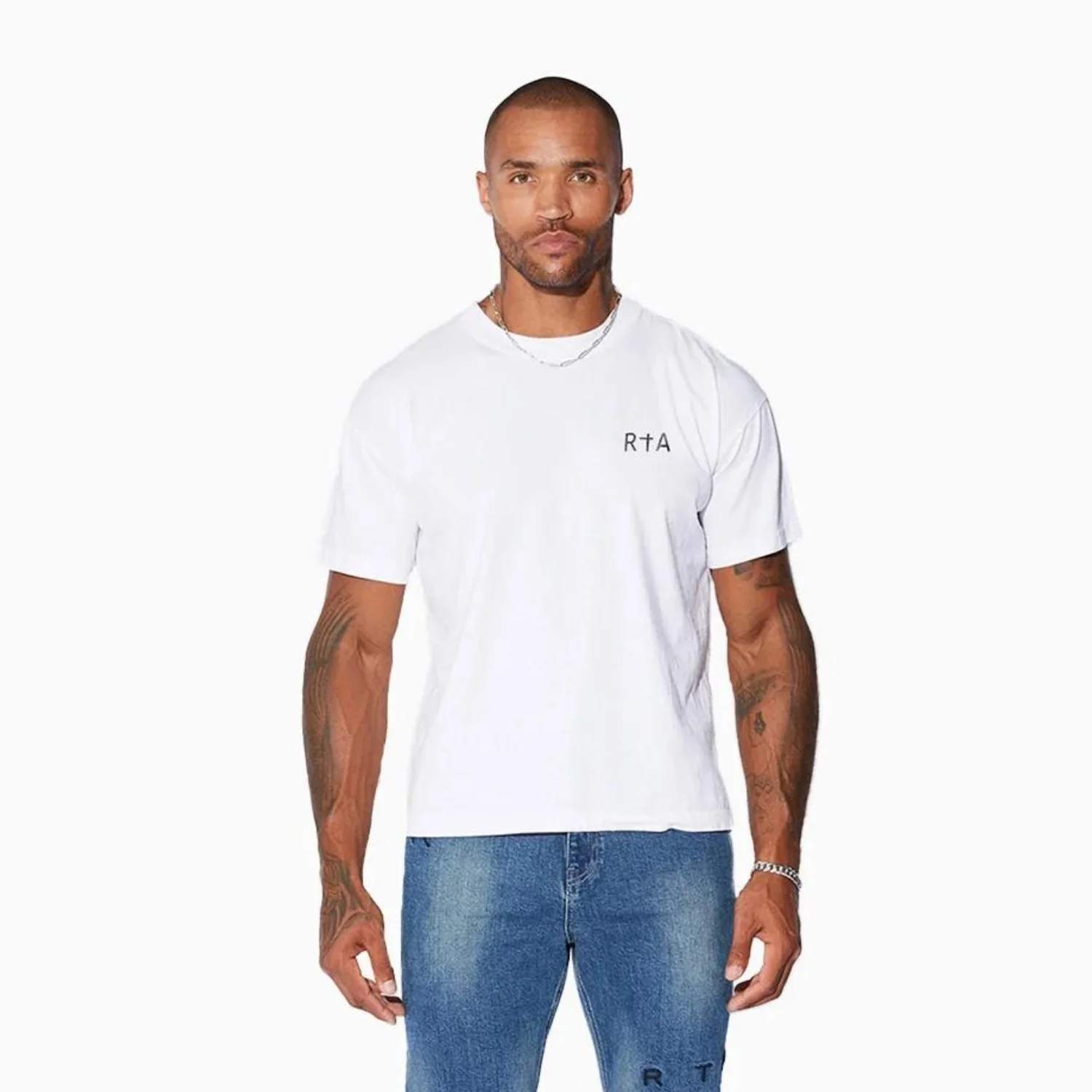 Men's Black Chest Logo T-Shirt
