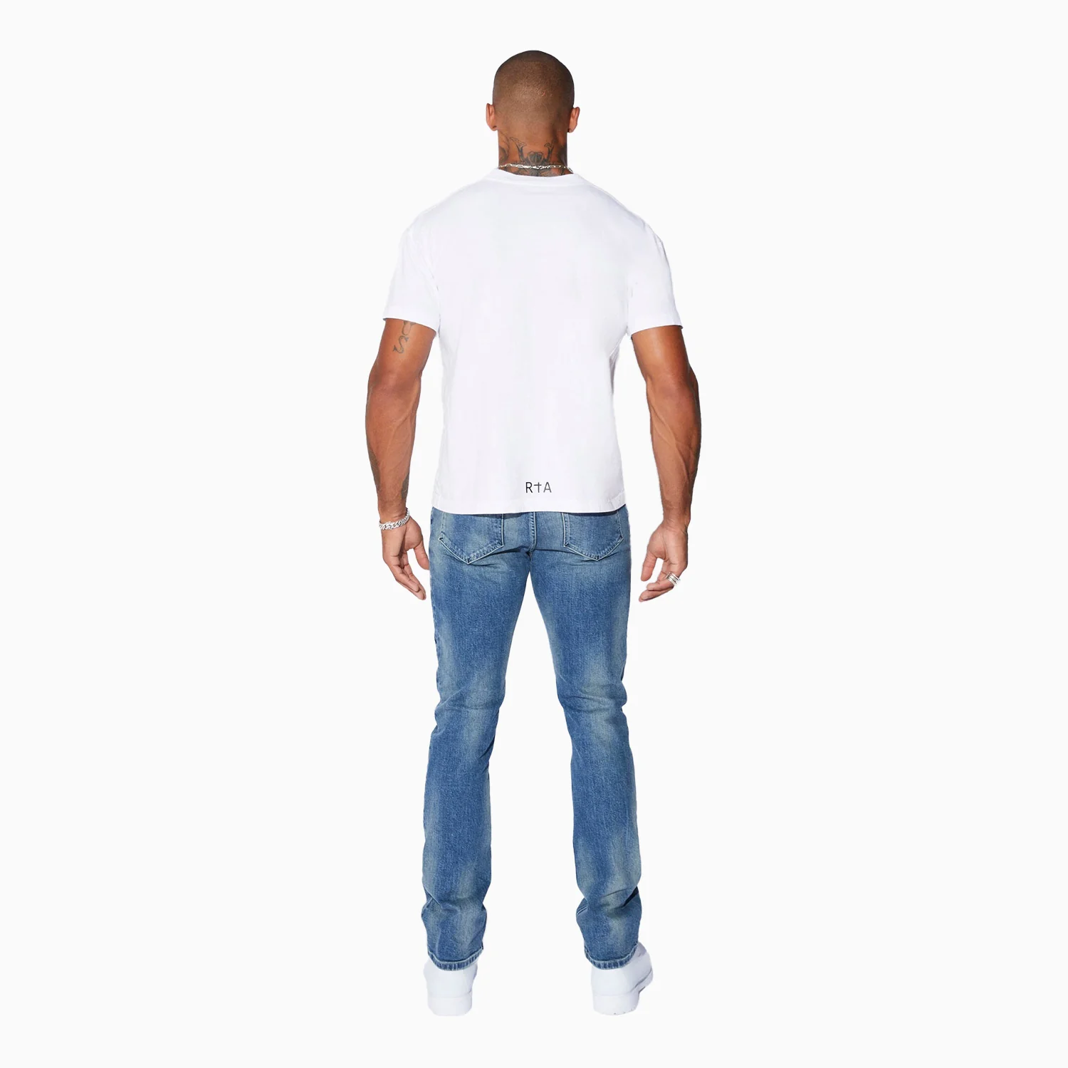 Men's Black Chest Logo T-Shirt - Image 4